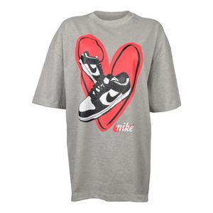 Nike Women's Sportswear Essential Gel Dunk Graphic Tee-Dk Grey