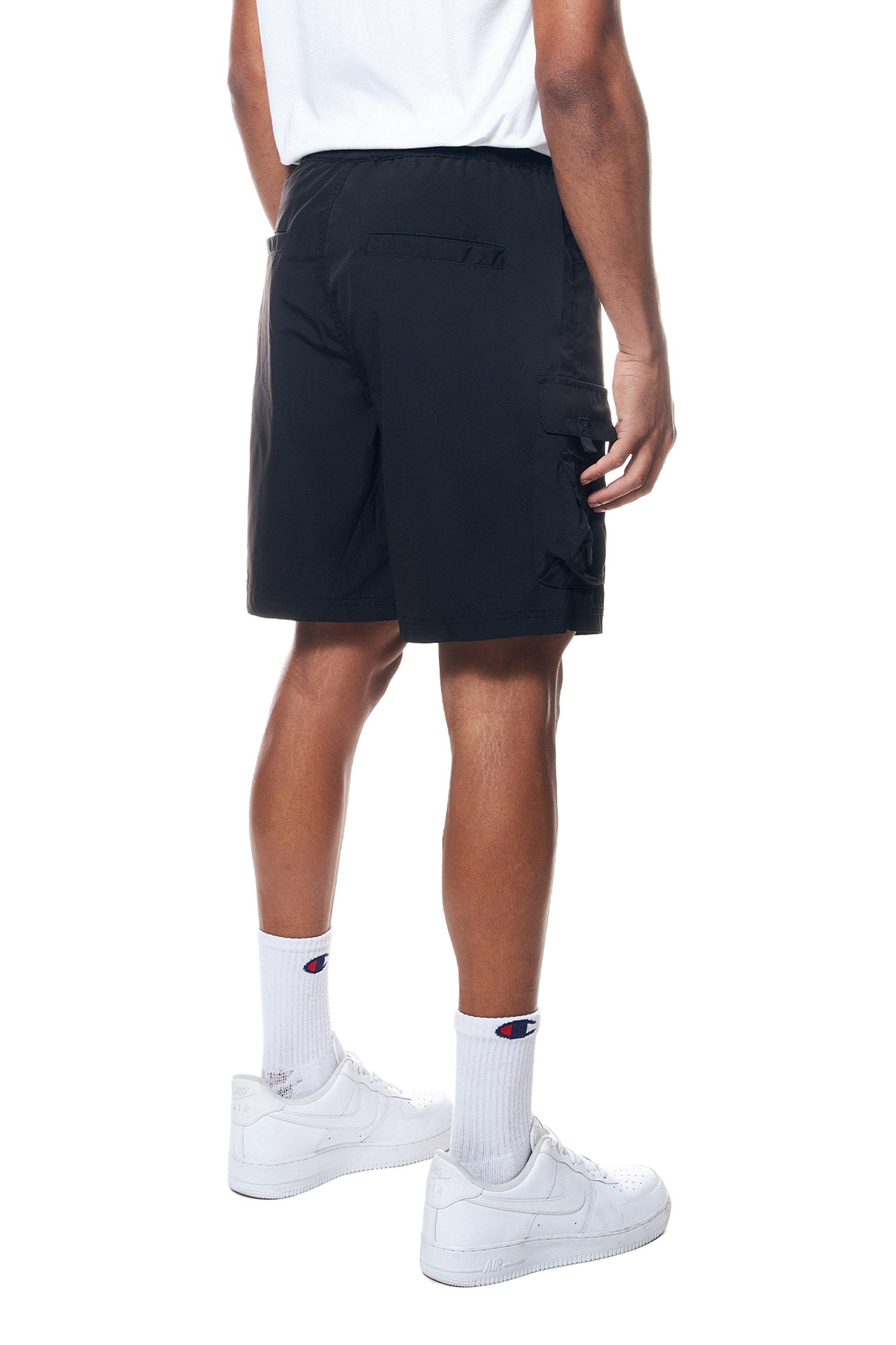 Smoke Rise Men's Utility Short Set - Black - BLACK Thumbnail View 2