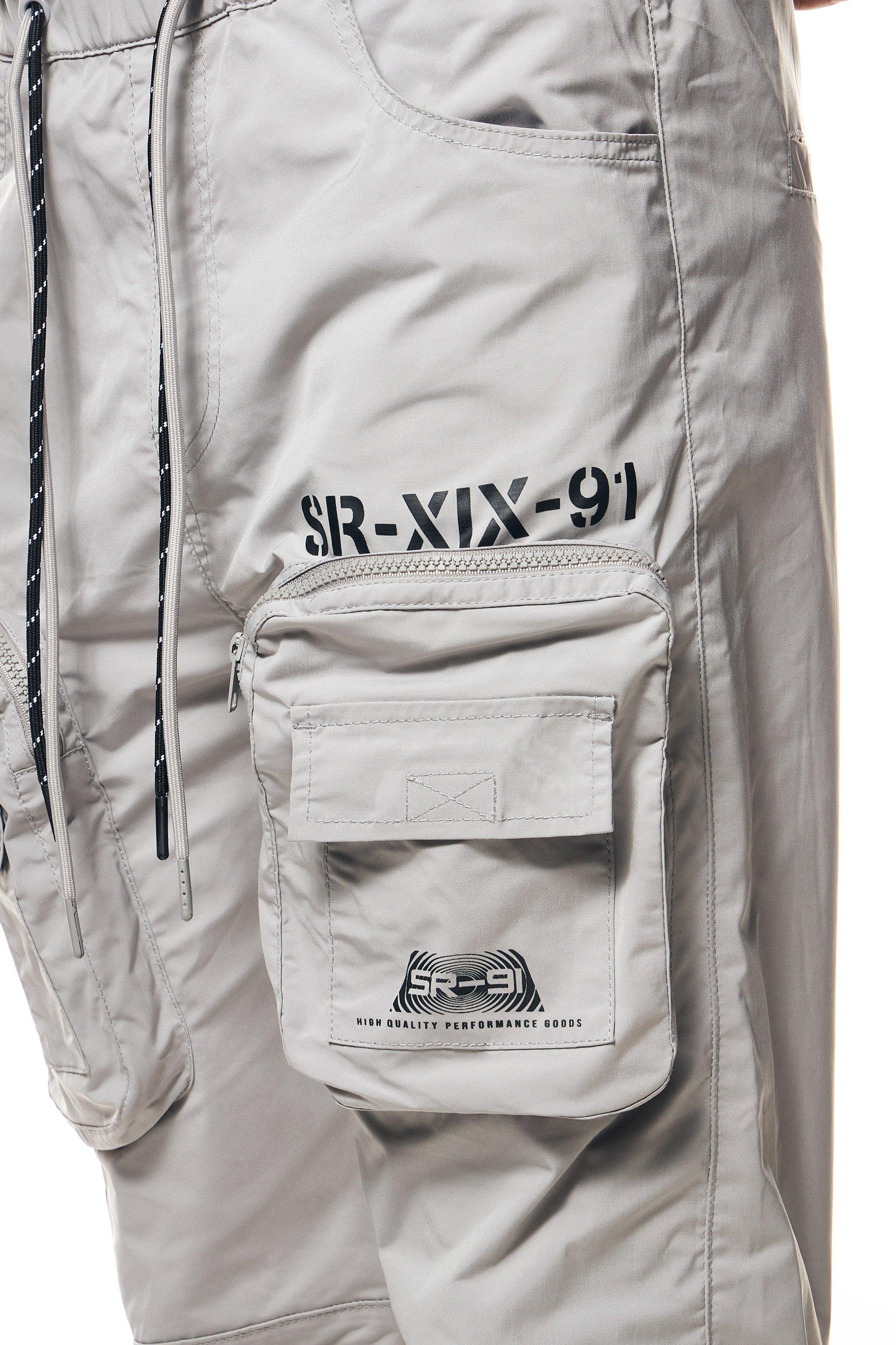 Smoke Rise Men's Utility Open Bottom Joggers - Light Grey - LT GREY Thumbnail View 4