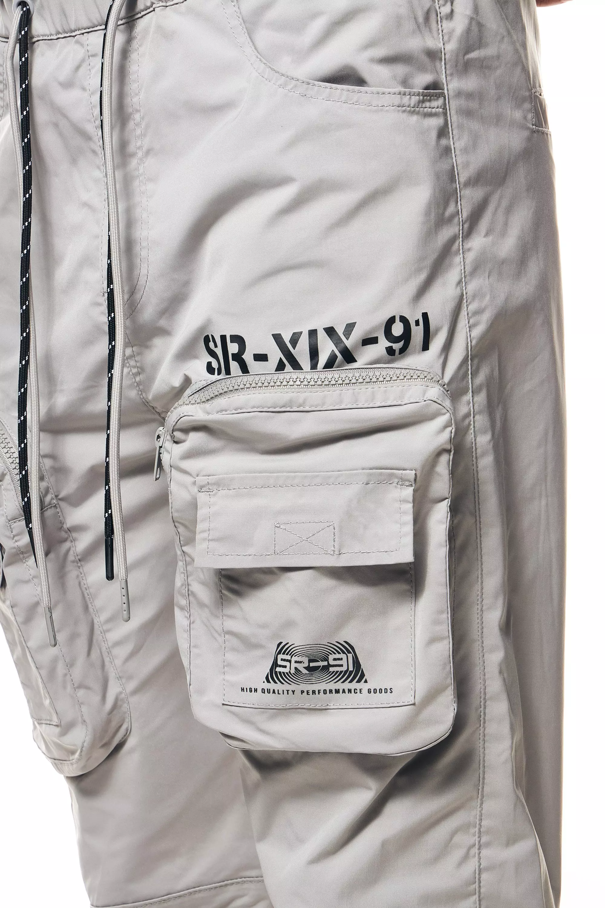 Smoke Rise Men's Utility Open Bottom Joggers - Light Grey - LT GREY