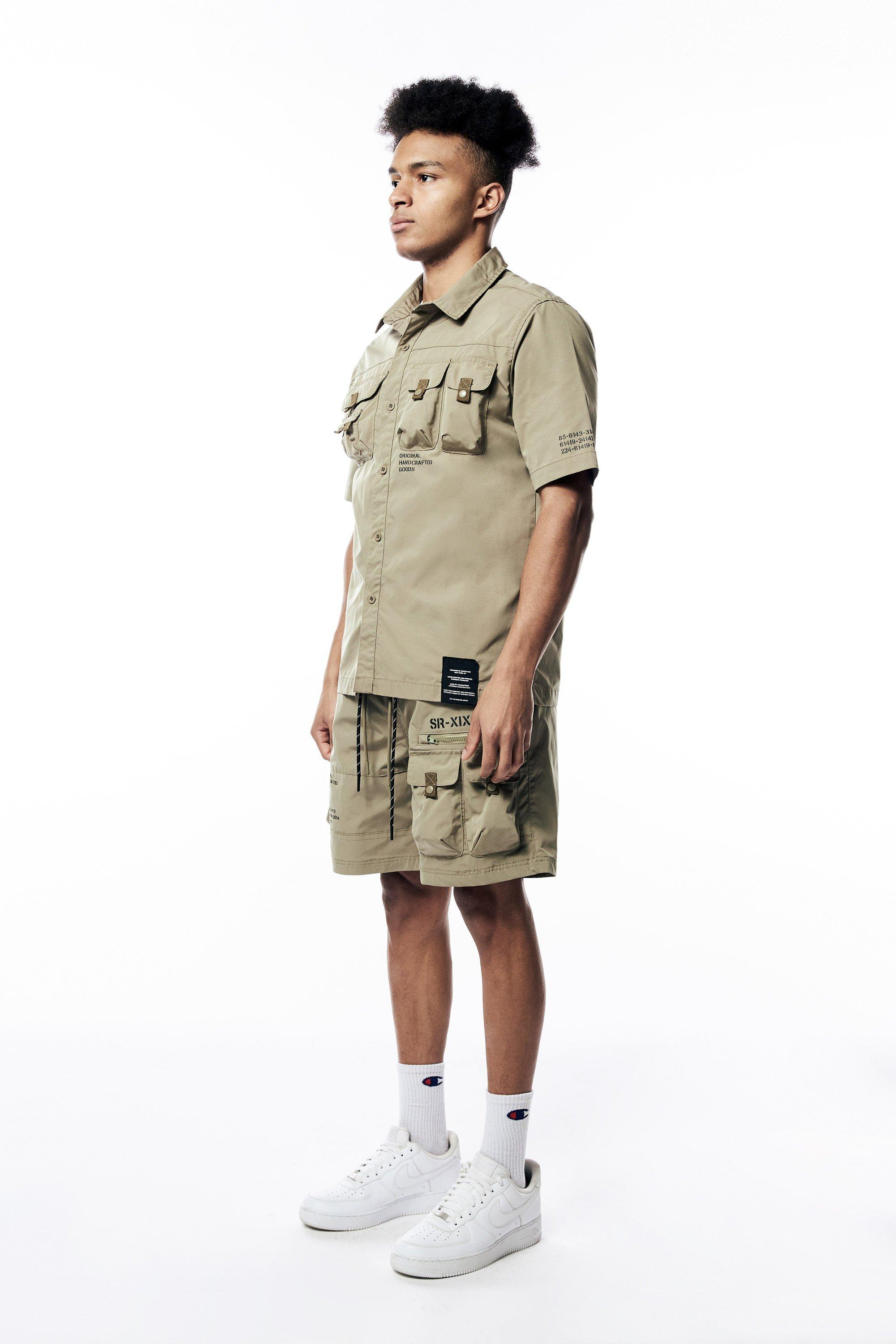 Smoke Rise Men's Utility Top - Light Olive - Hibbett | City Gear