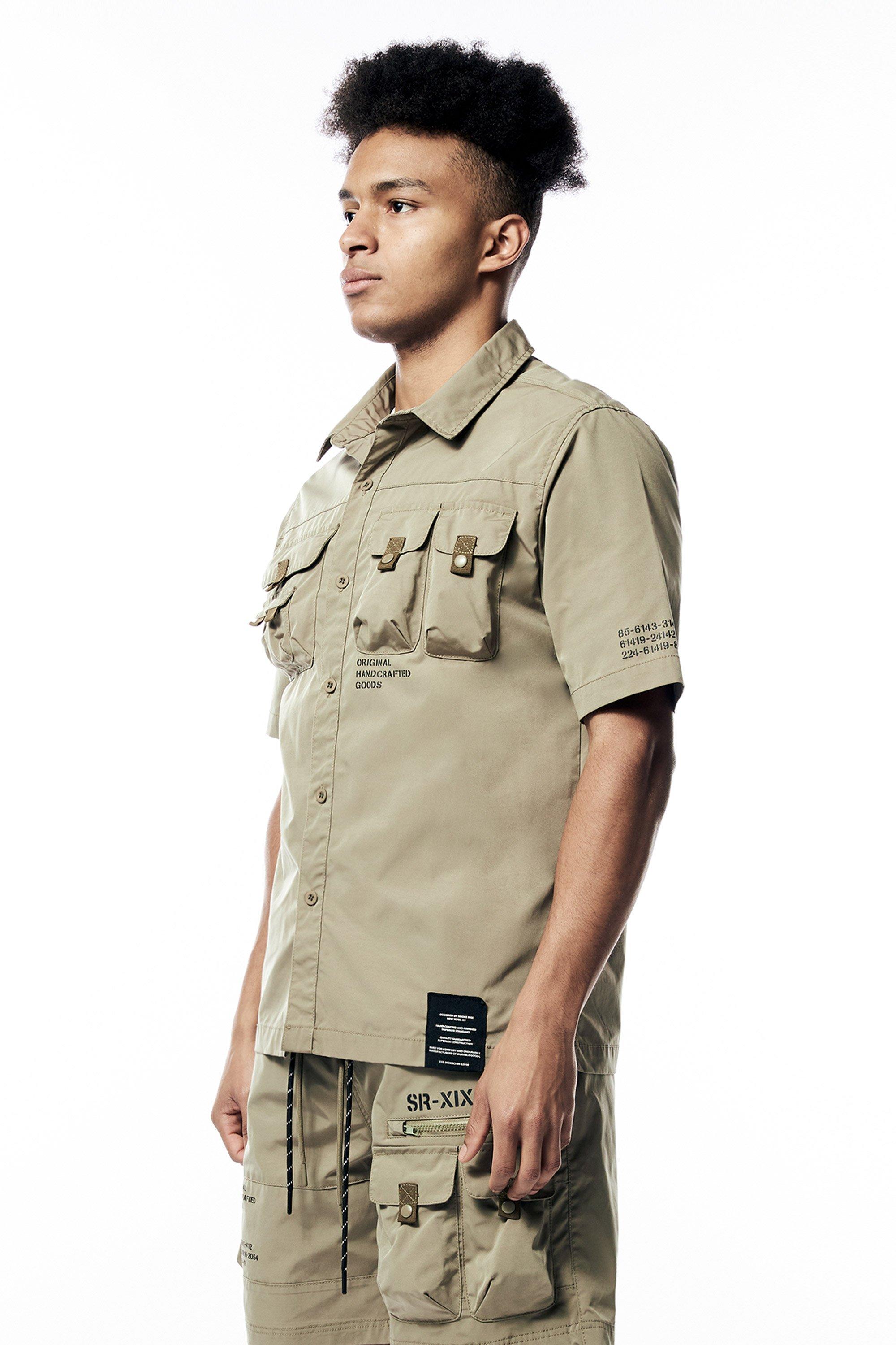 Smoke Rise Men's Utility Top - Light Olive - Hibbett | City Gear