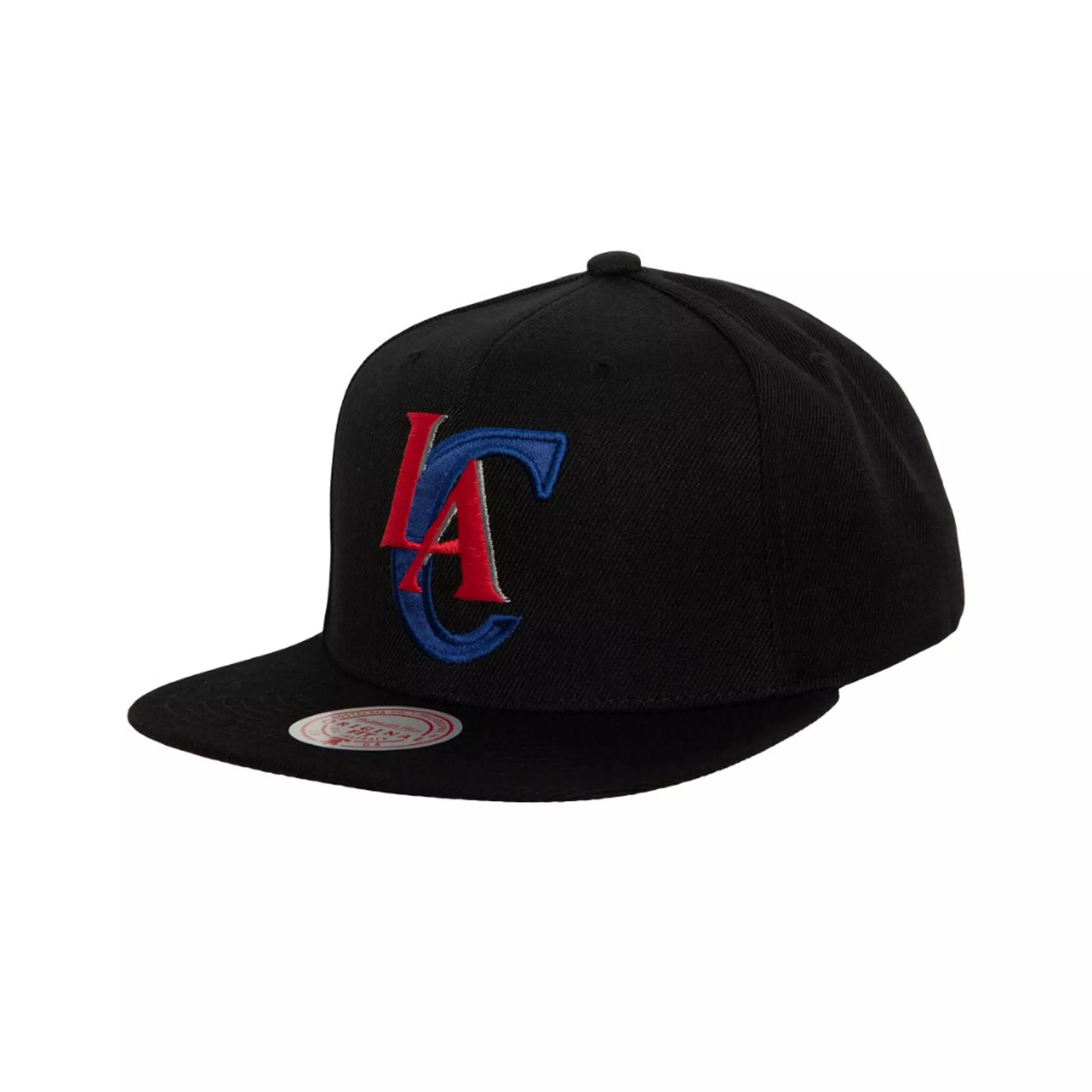 Mitchell & Ness Los Angeles Clippers Satin Under HWC Snapback Hat - BLACK