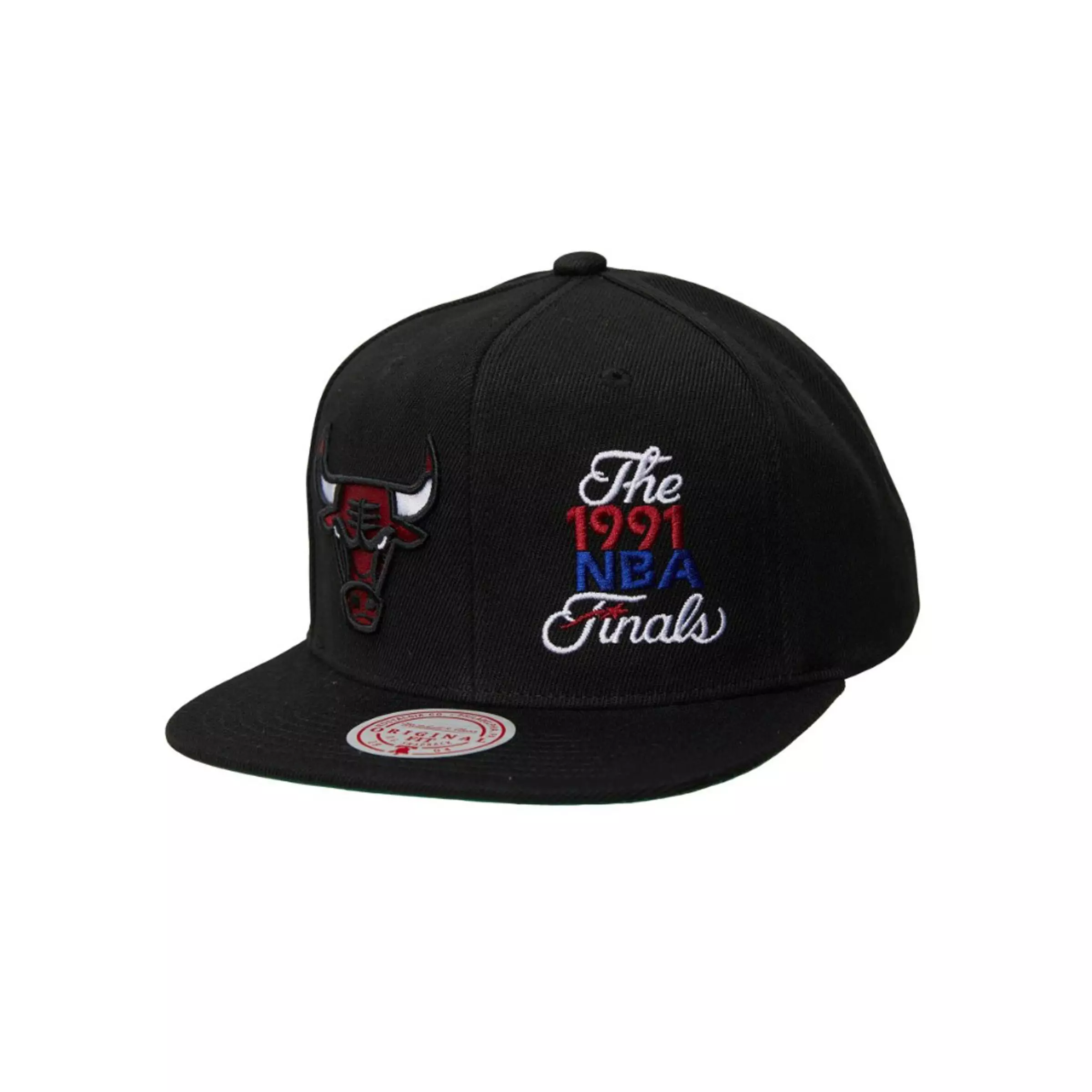 Mitchell & Ness Chicago Bulls Dual Whammy Snapback Hat - BLACK