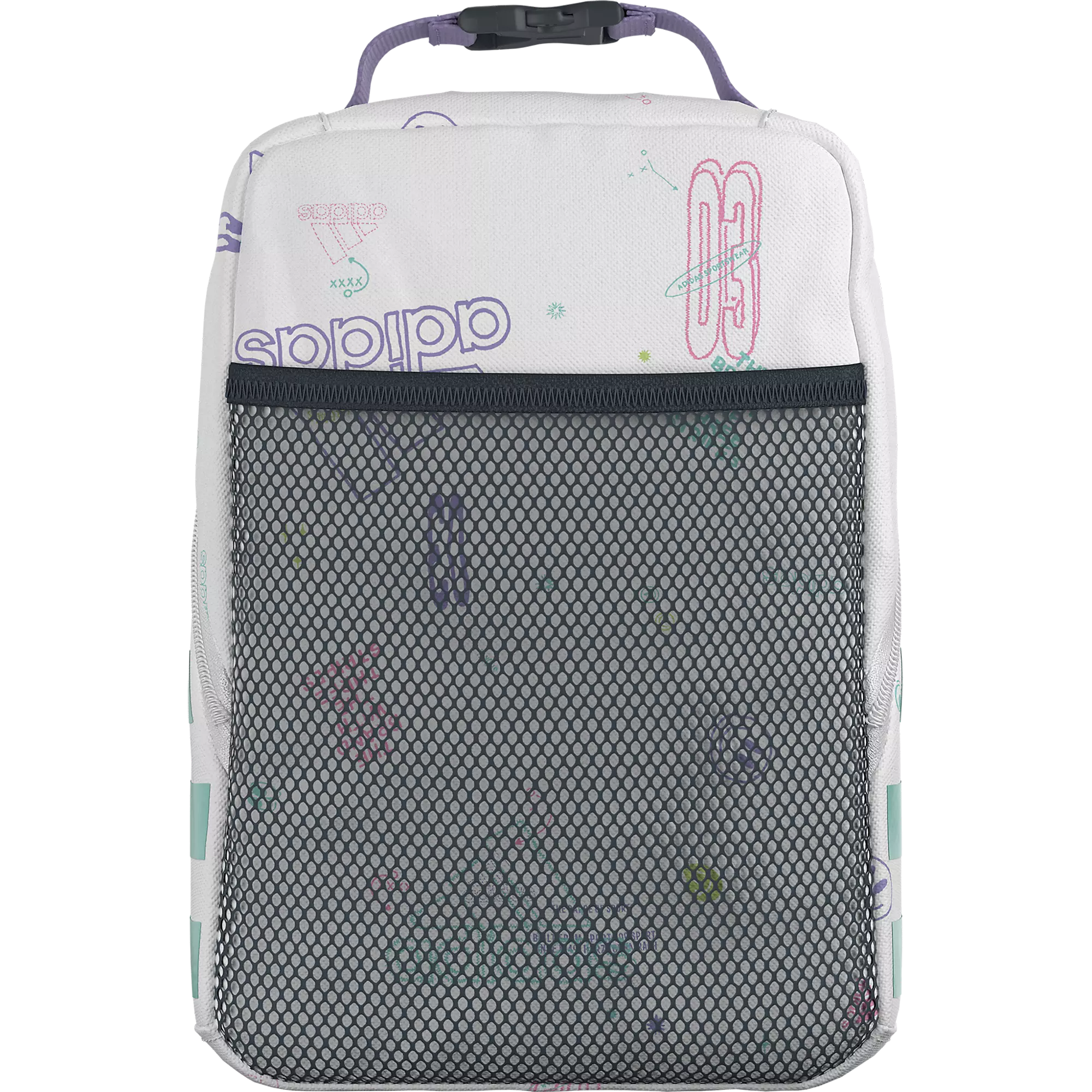adidas Santiago 2 Lunch Bag-White/Purple - WHITE/PURPLE
