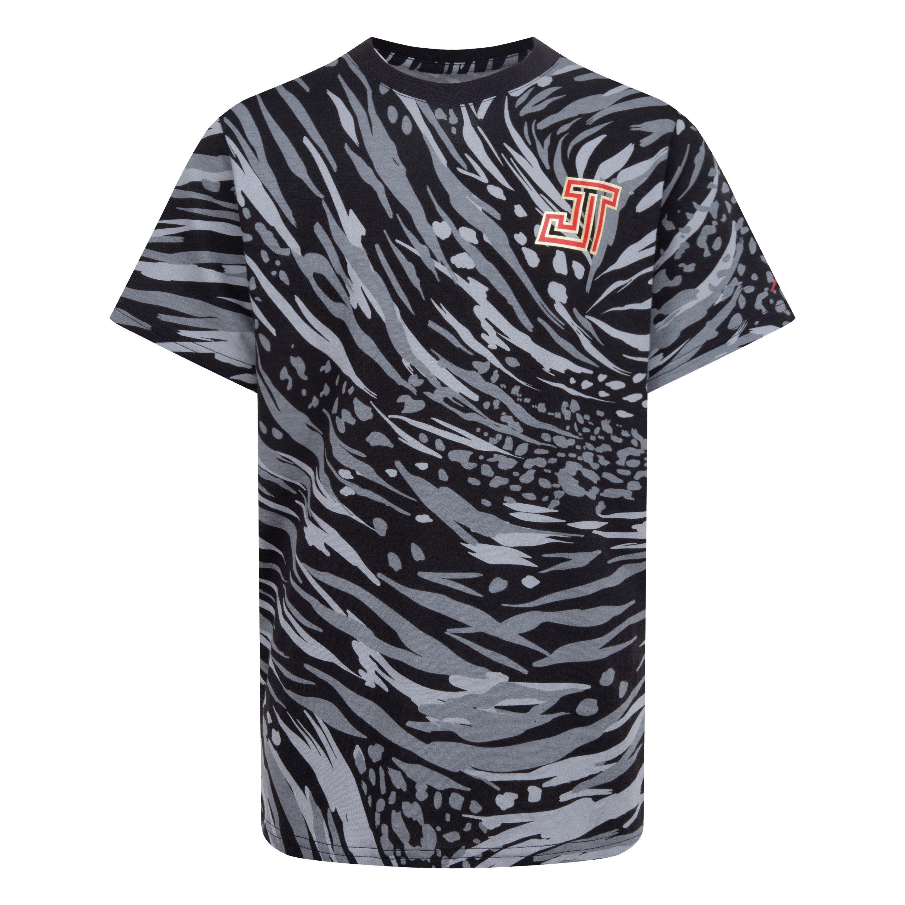Jordan Big Boys' Tatum Zoo Shirt - BLACK Thumbnail View 1