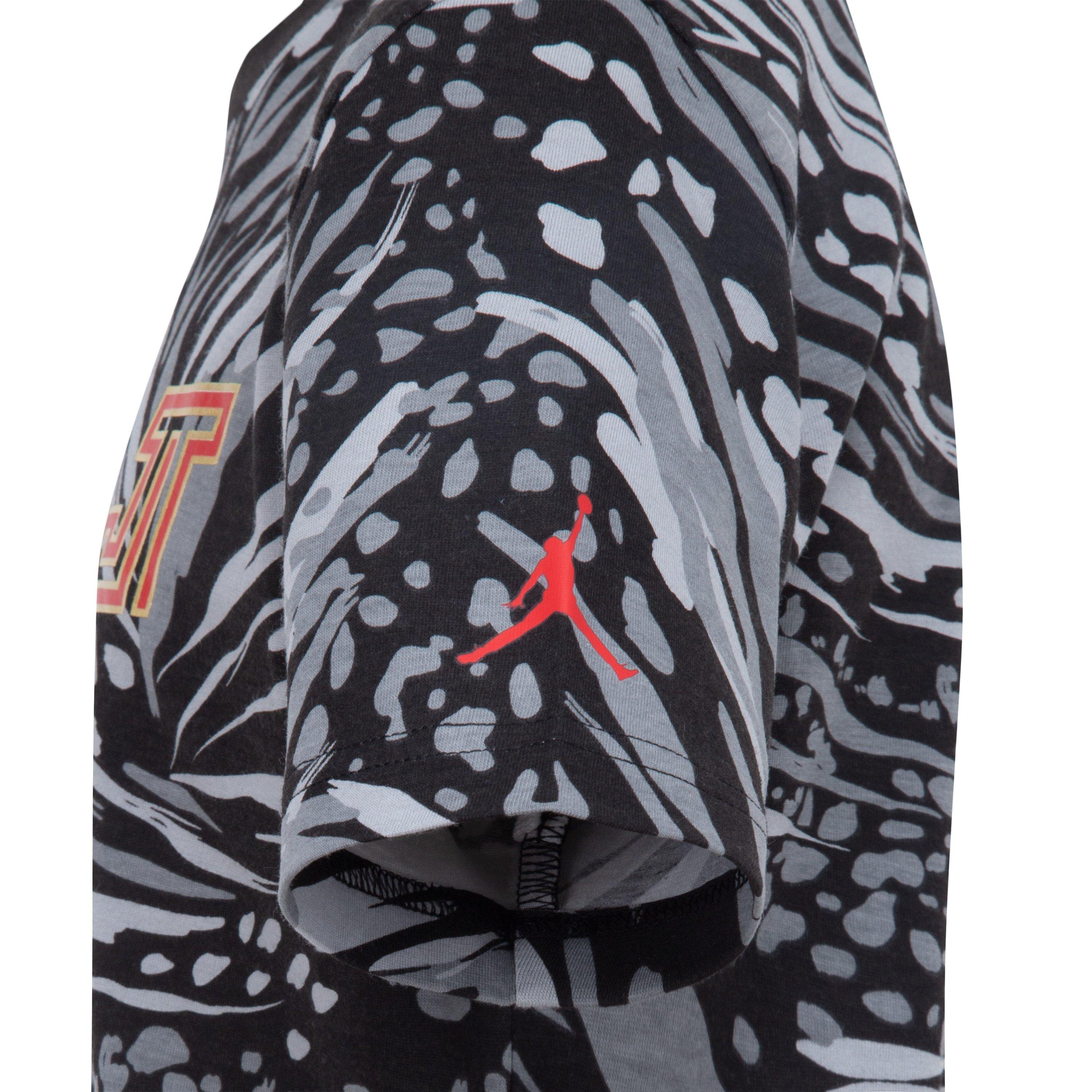 Jordan Big Boys' Tatum Zoo Shirt - BLACK Thumbnail View 3