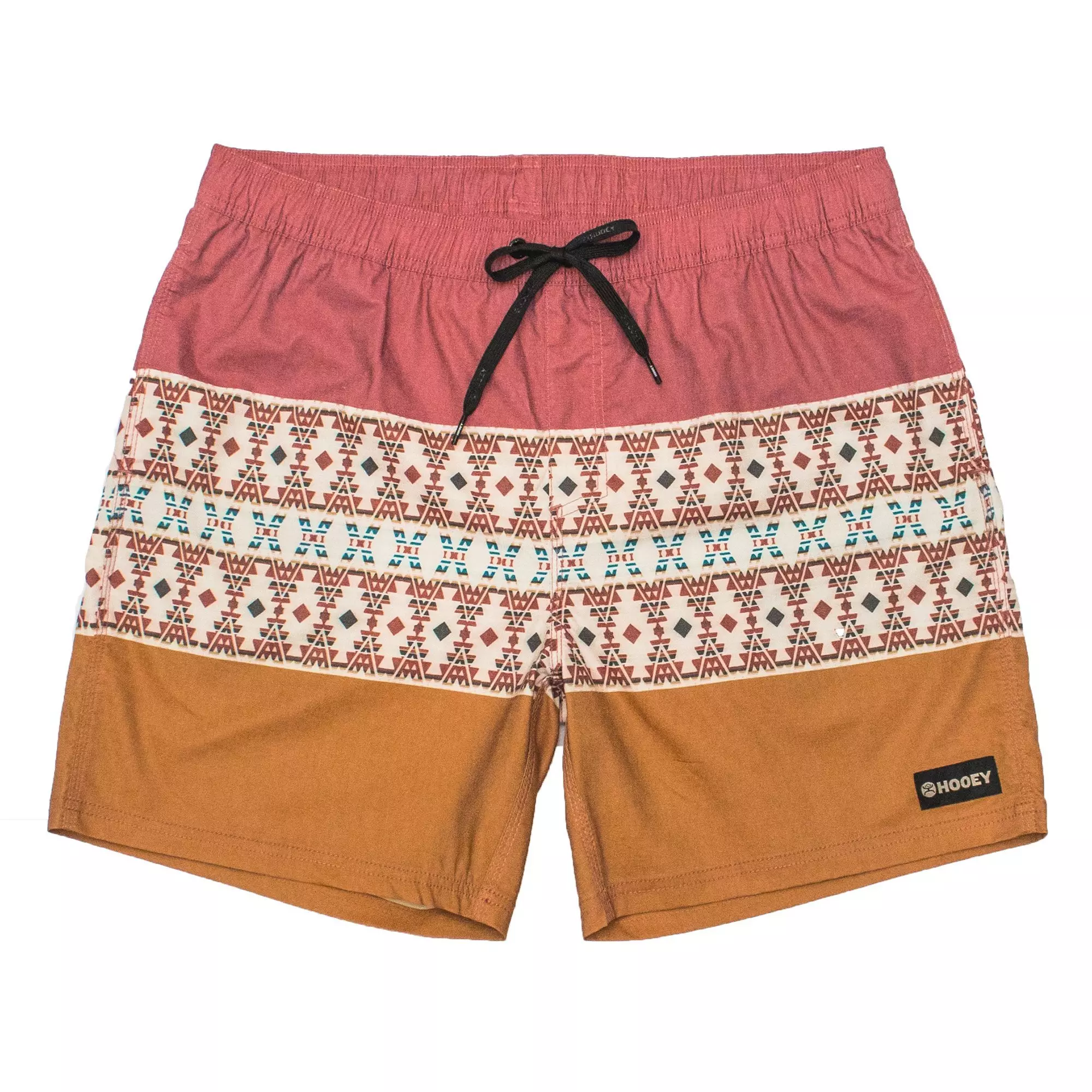 Hooey Men's BigWake 6.5 Board Shorts-Red/Orange - RED/ORANGE