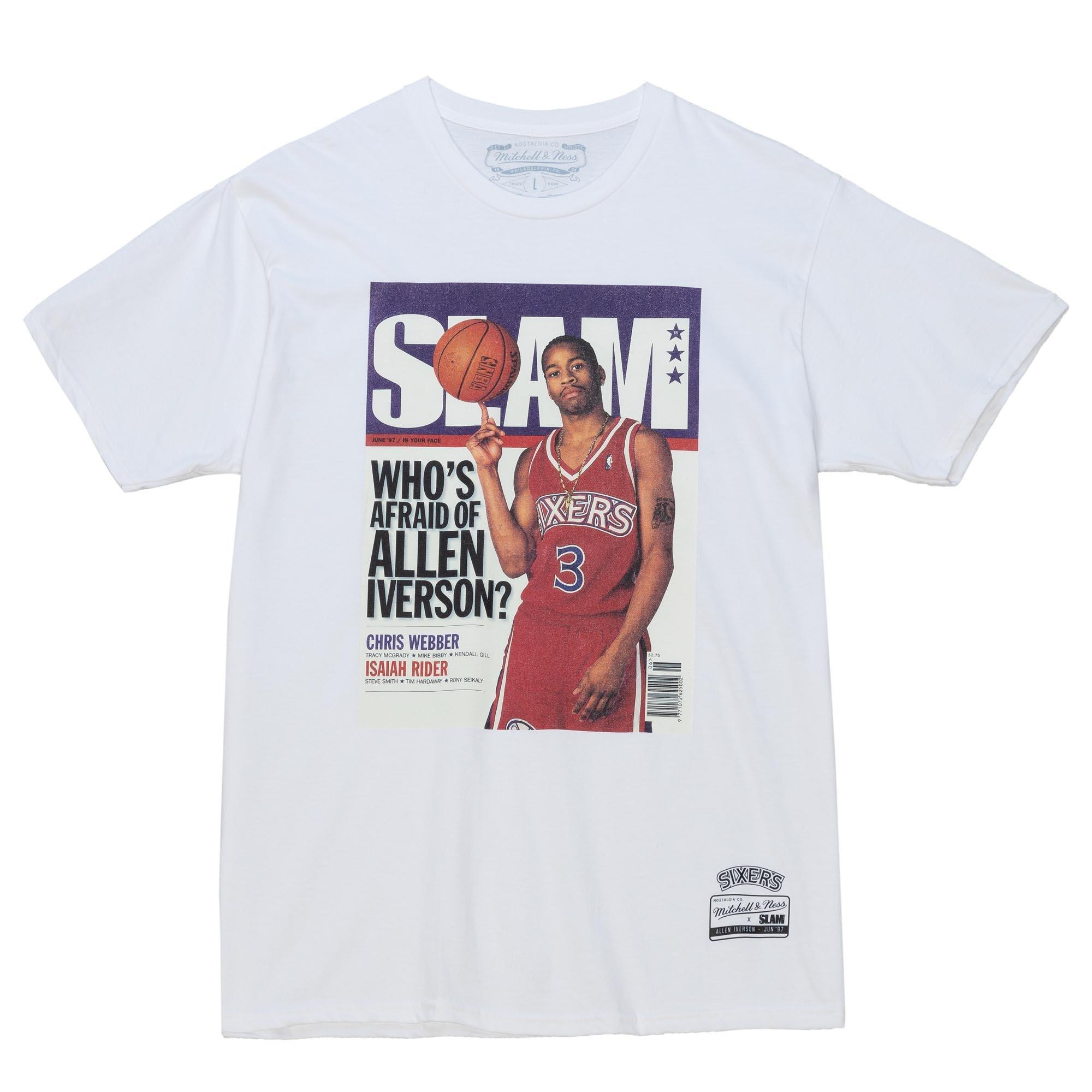 allen iverson mitchell and ness t shirt