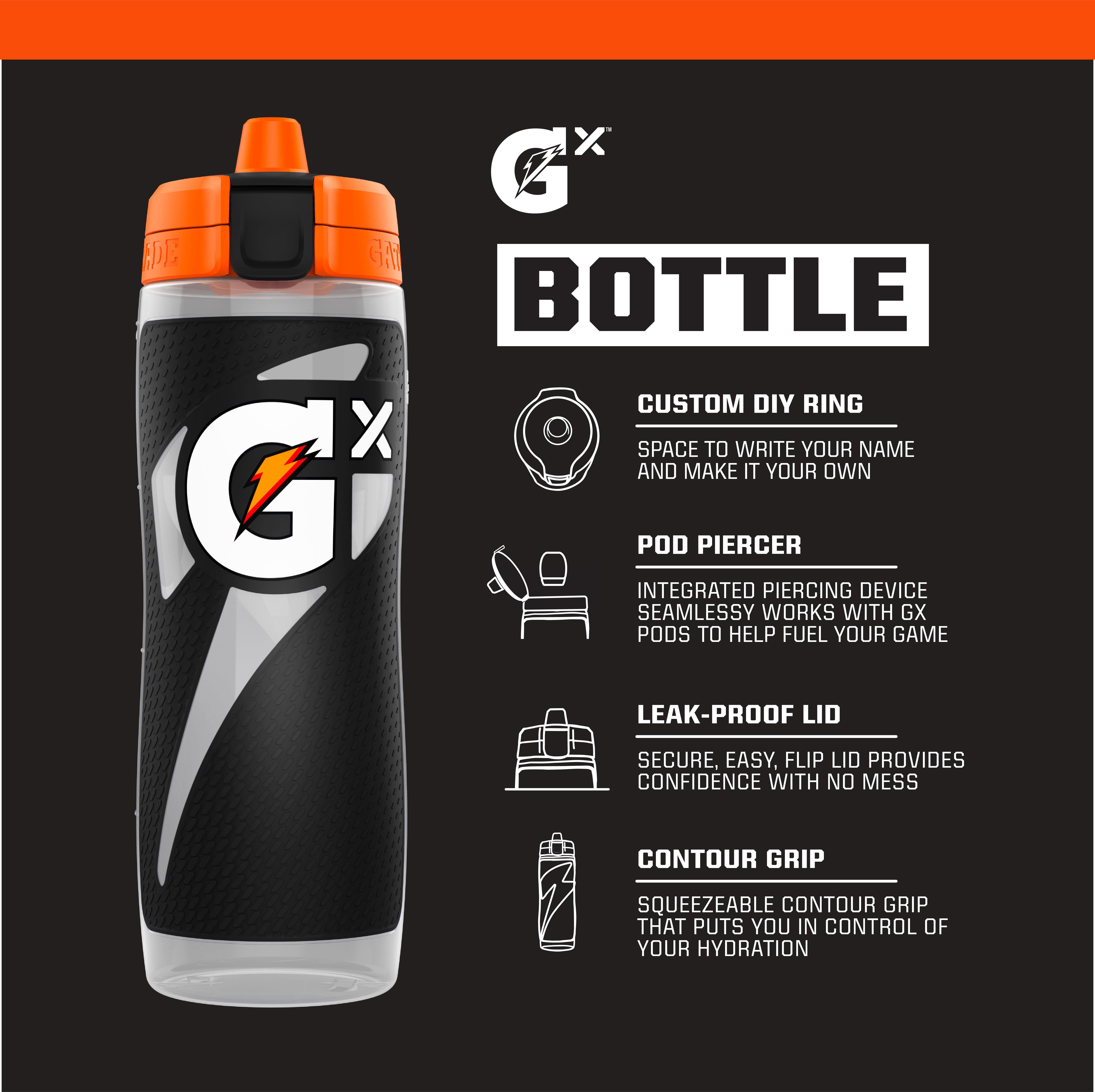 Gatorade Gx 30oz Water Bottle-Black - BLACK Thumbnail View 3