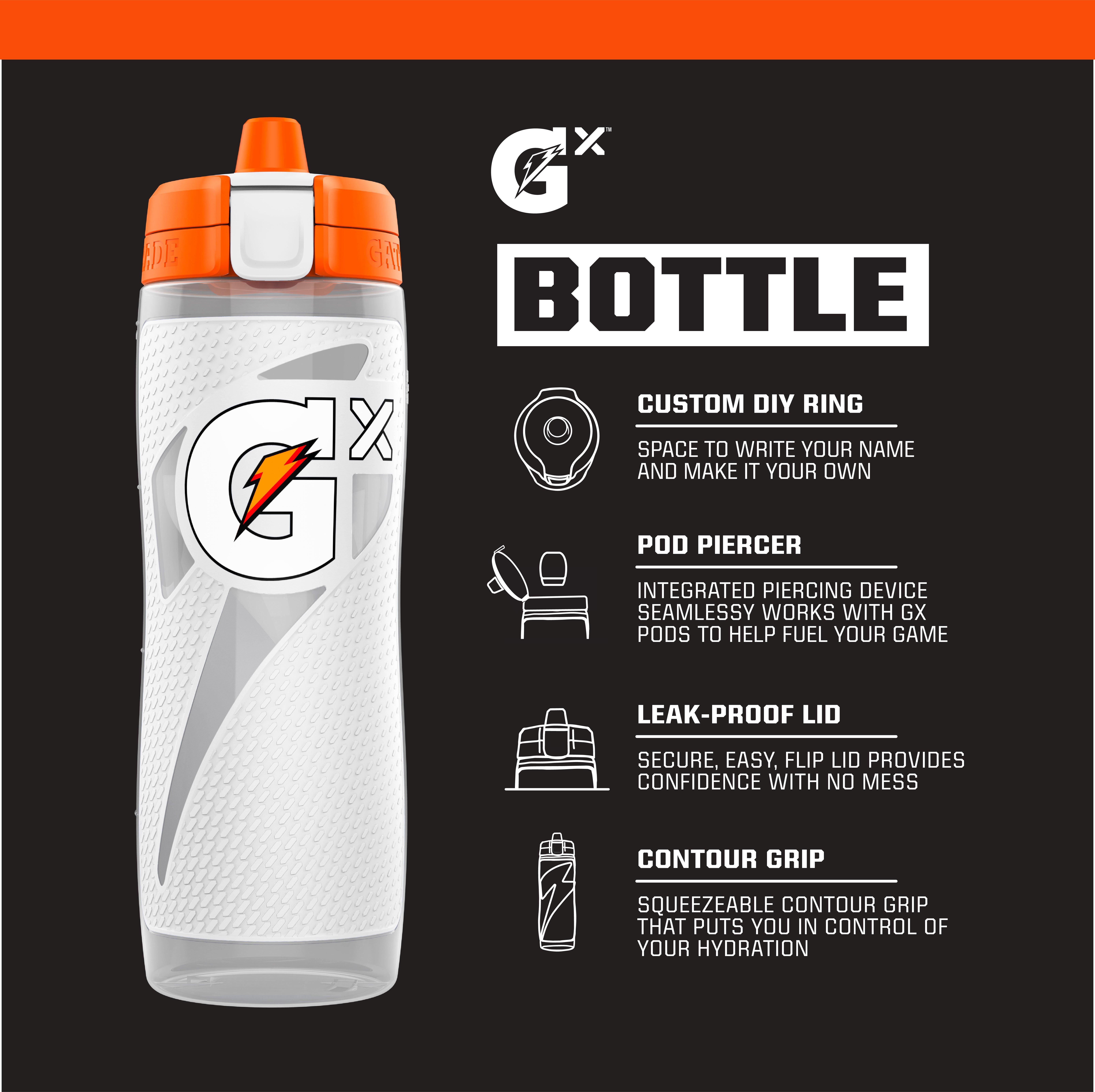 Gatorade Gx 30oz Water Bottle-White - WHITE Thumbnail View 4