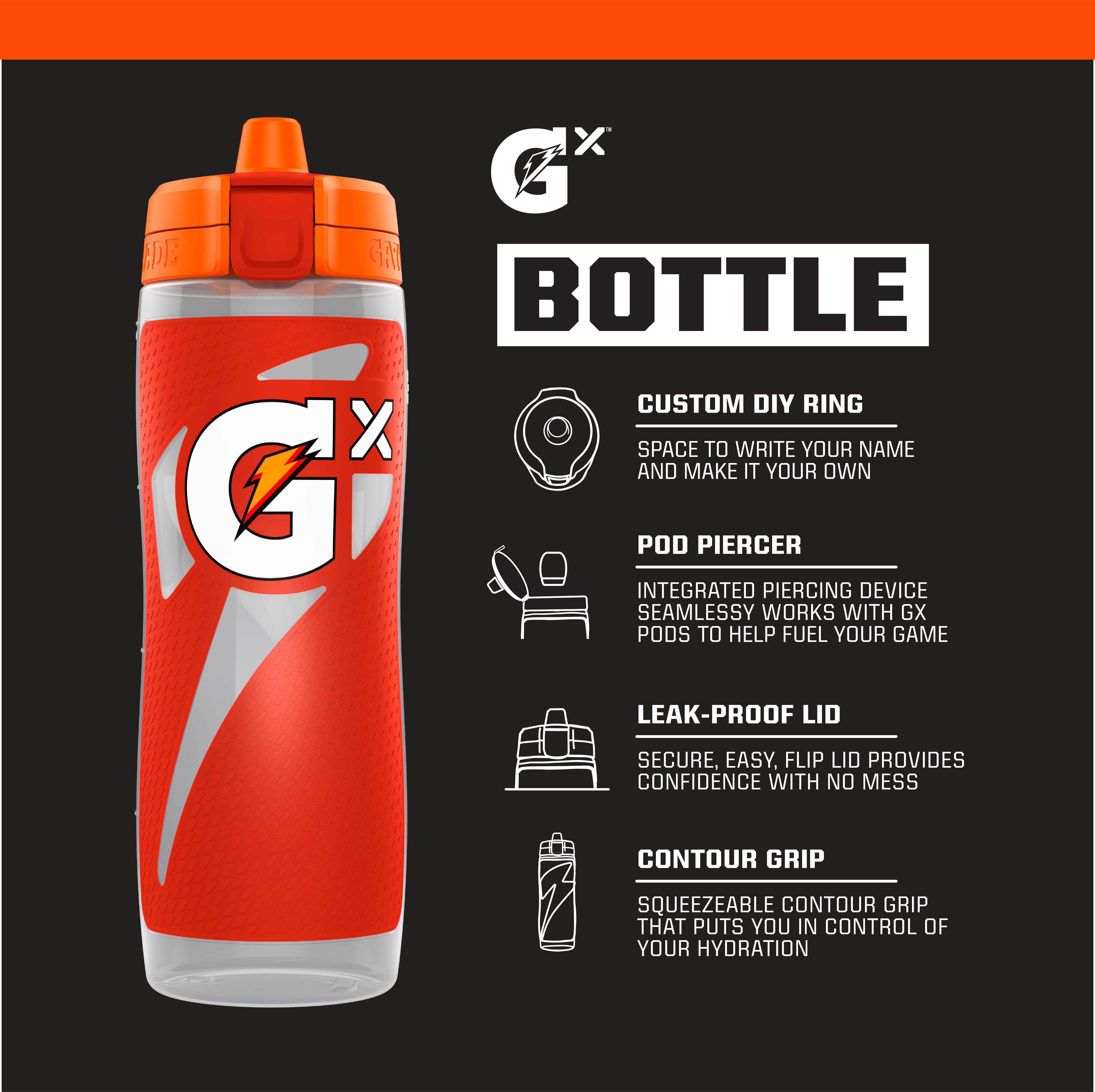 Gatorade Gx 30oz Water Bottle-Red - RED Thumbnail View 5
