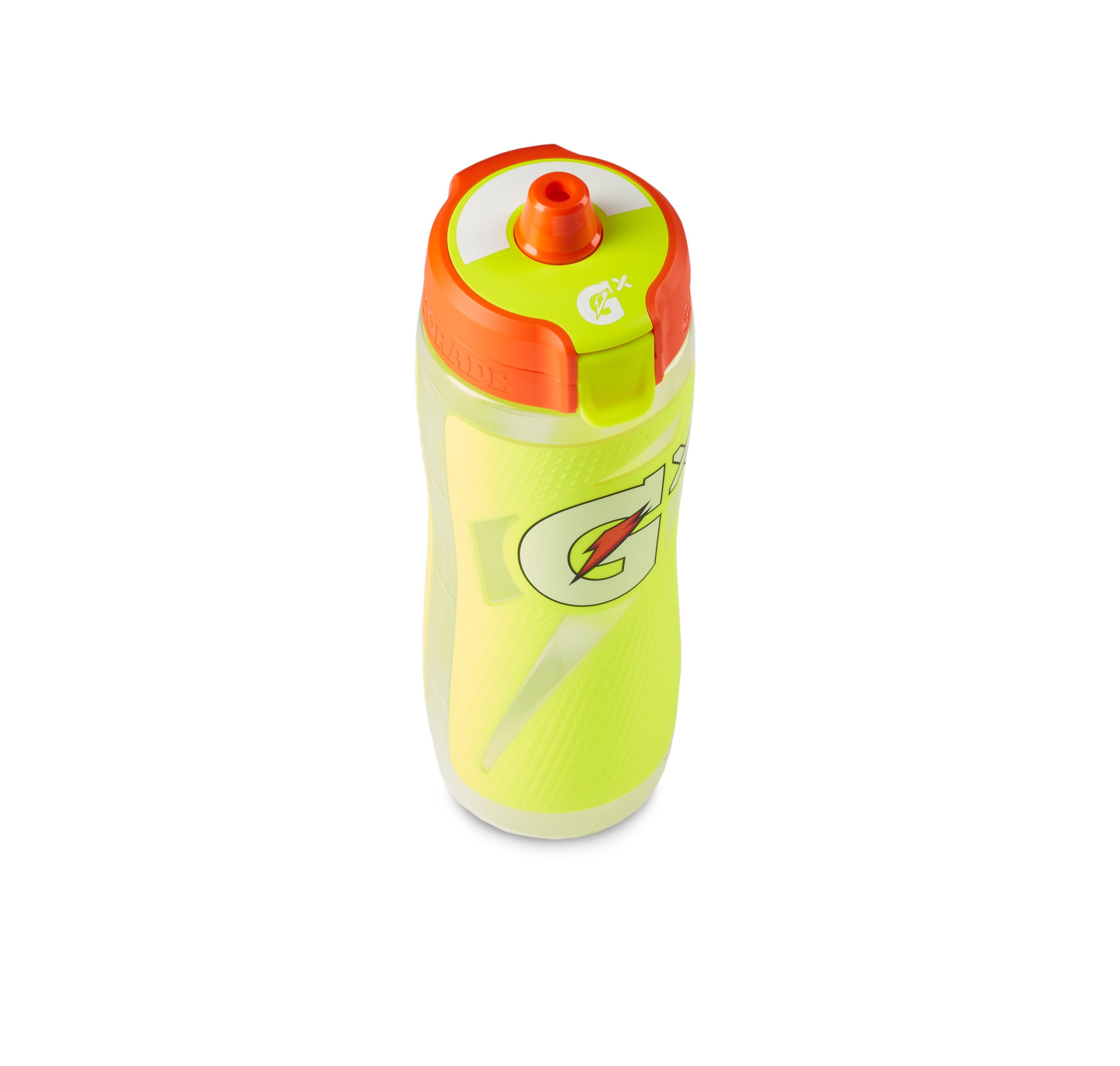 Gatorade Gx Hydration System, Non-Slip Gx Squeeze Bottles, Yellow