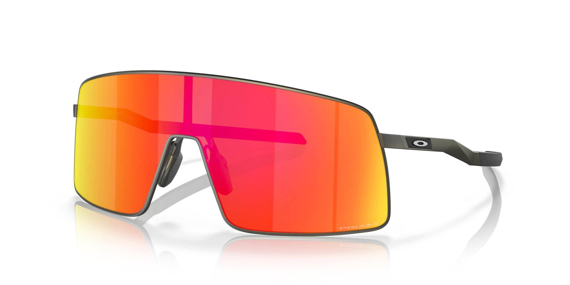 Oakley Sutro Ti Men's Oversized Sunglasses - Black/Red
