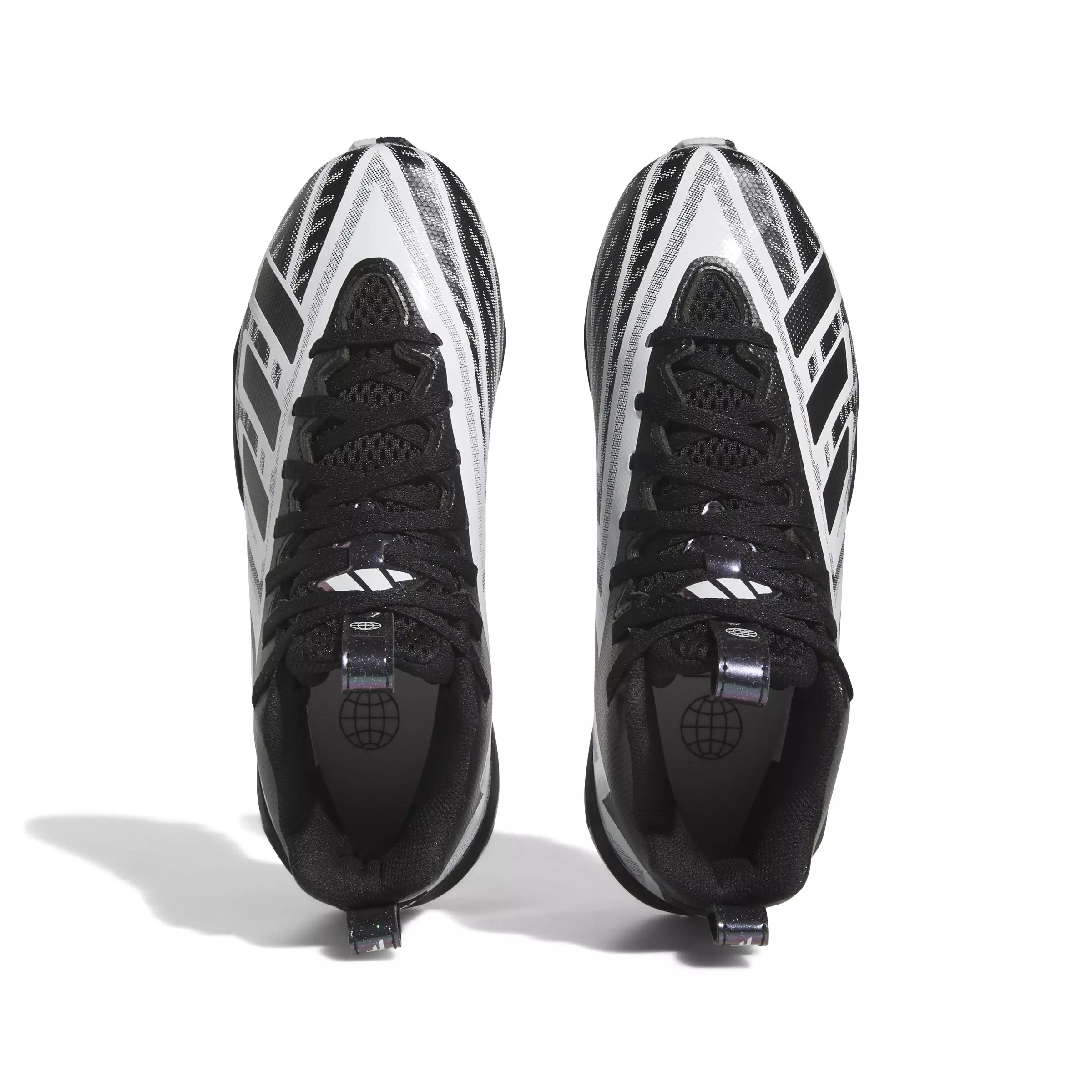 adidas Freak Spark Mid "Core Black/White" Preschool Boys' Football Cleat - BLACK/WHITE