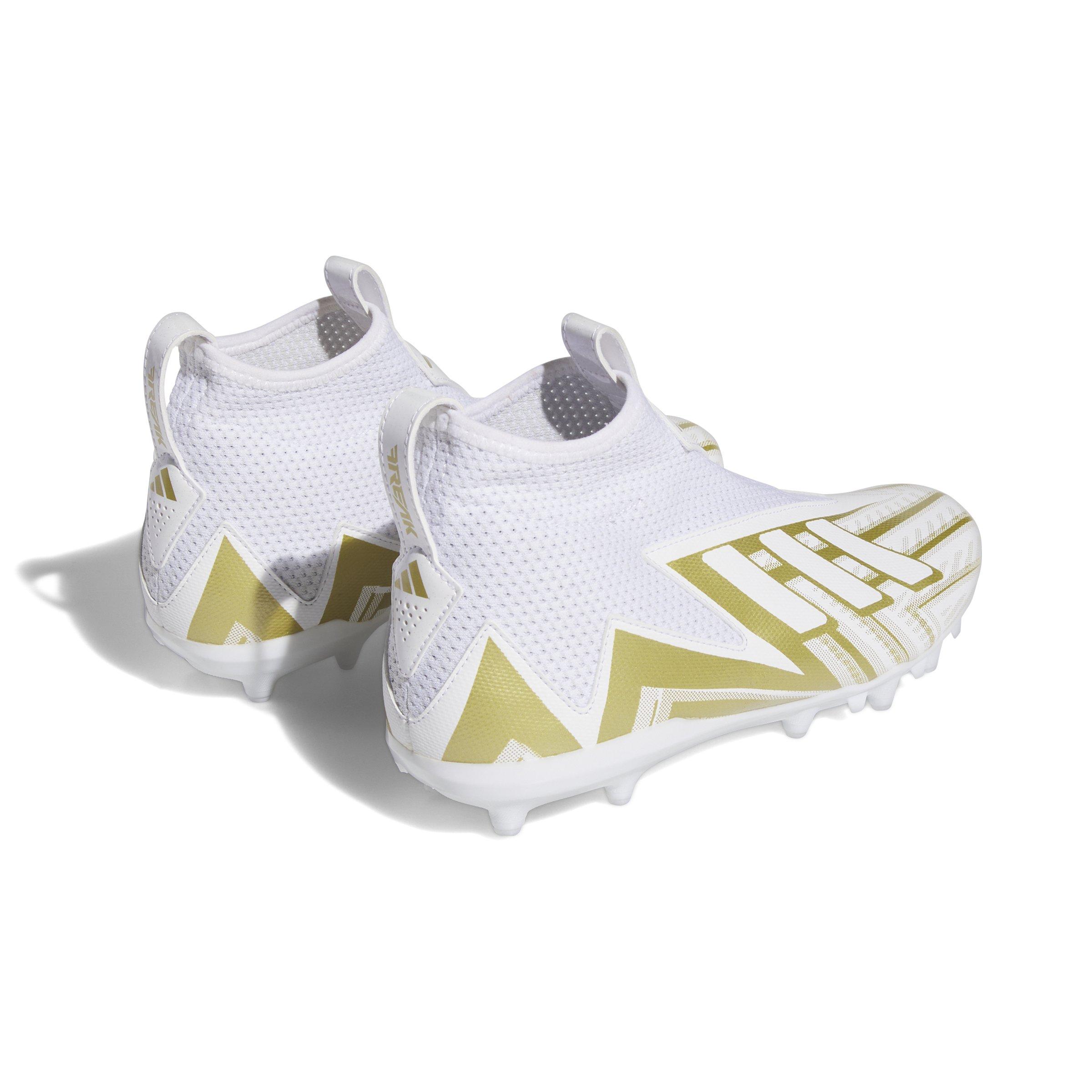 White and gold hot sale youth football cleats