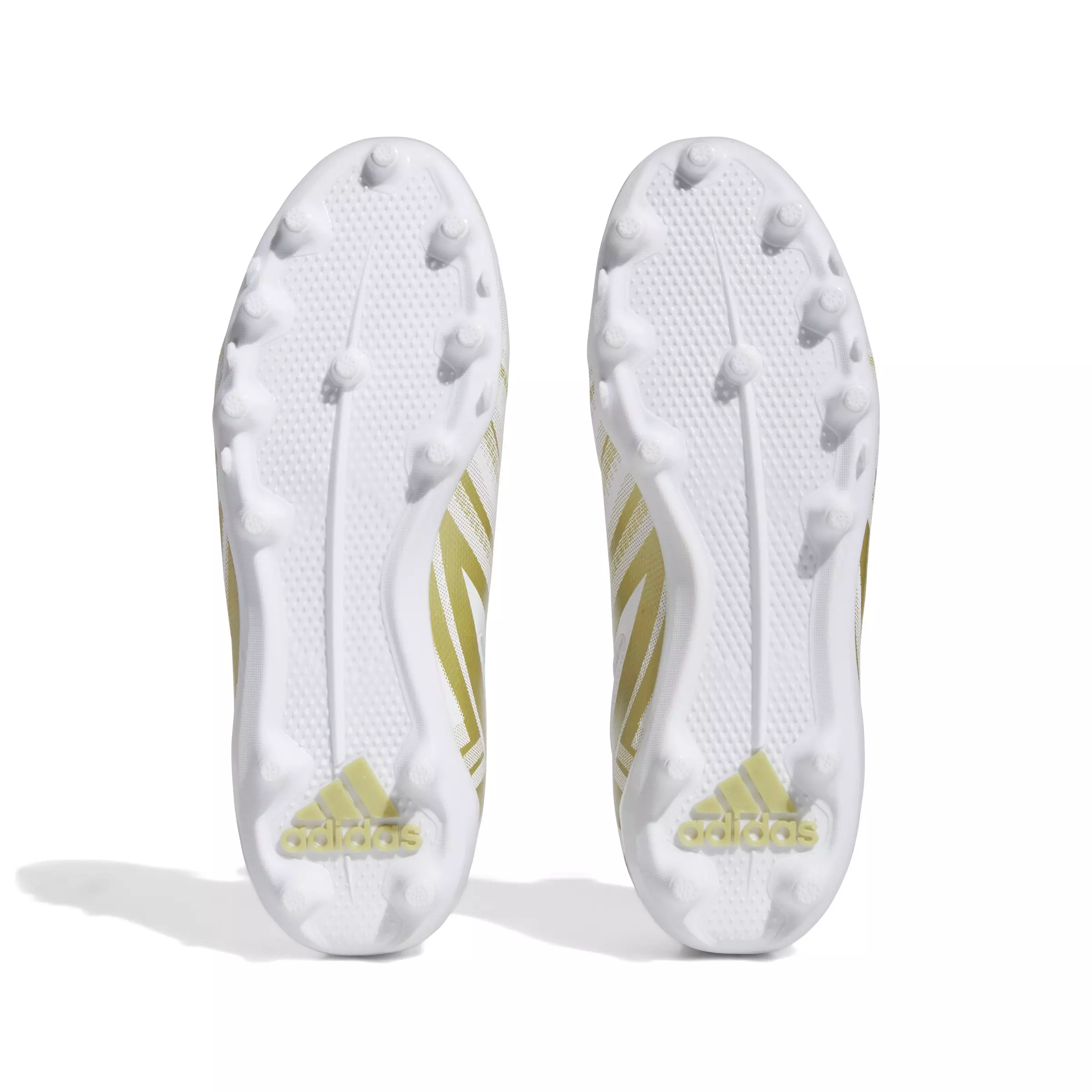 adidas Freak Spark 23 Inline "Ftwr White/Metallic Gold" Men's Football Cleat - WHITE/GOLD