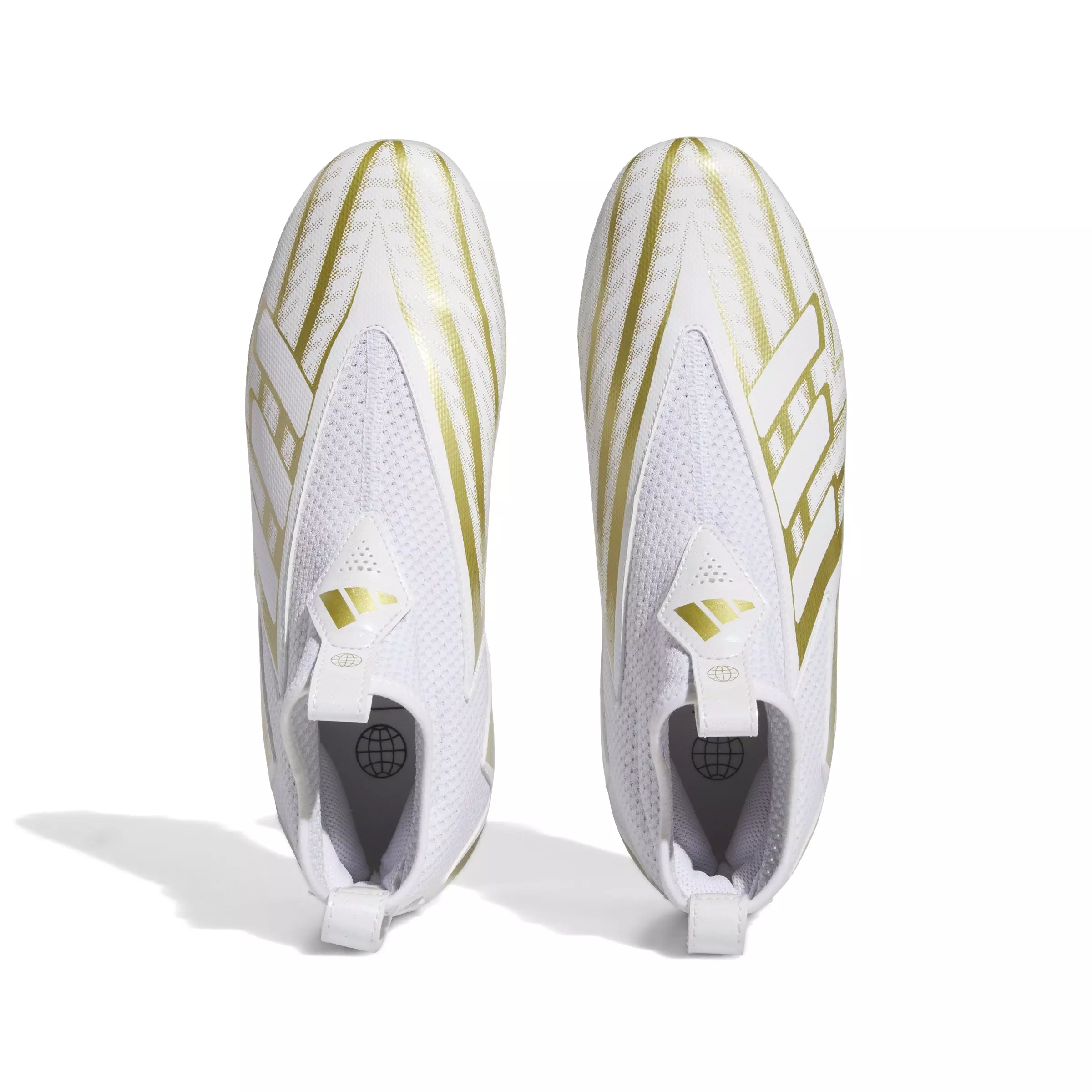 adidas Freak Spark 23 Inline "Ftwr White/Metallic Gold" Men's Football Cleat - WHITE/GOLD