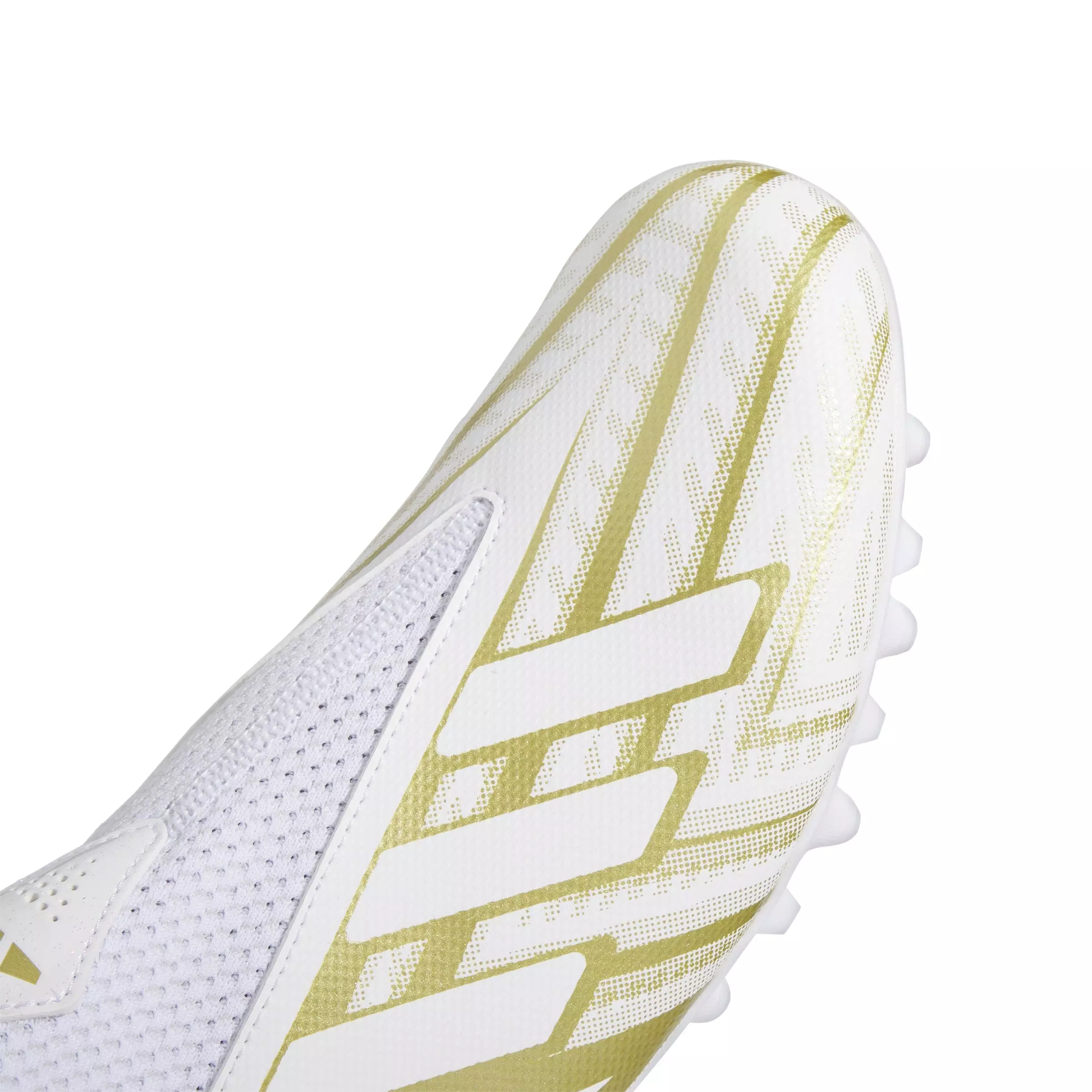 adidas Freak Spark 23 Inline "Ftwr White/Metallic Gold" Men's Football Cleat - WHITE/GOLD