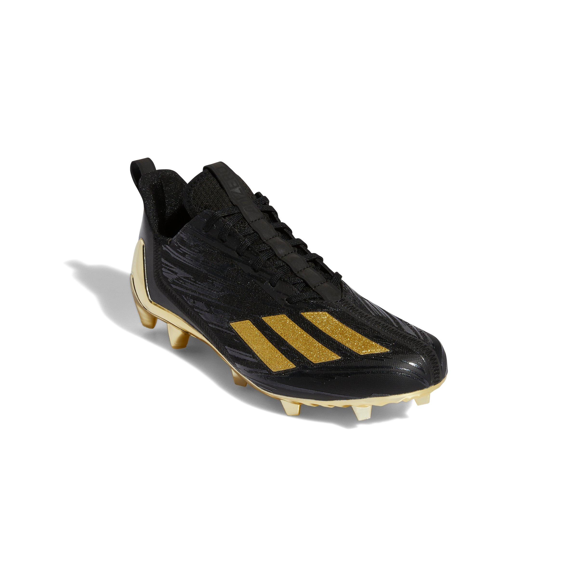 adidas Adizero Core Black/Metallic Gold Men's Football Cleat - Hibbett |  City Gear