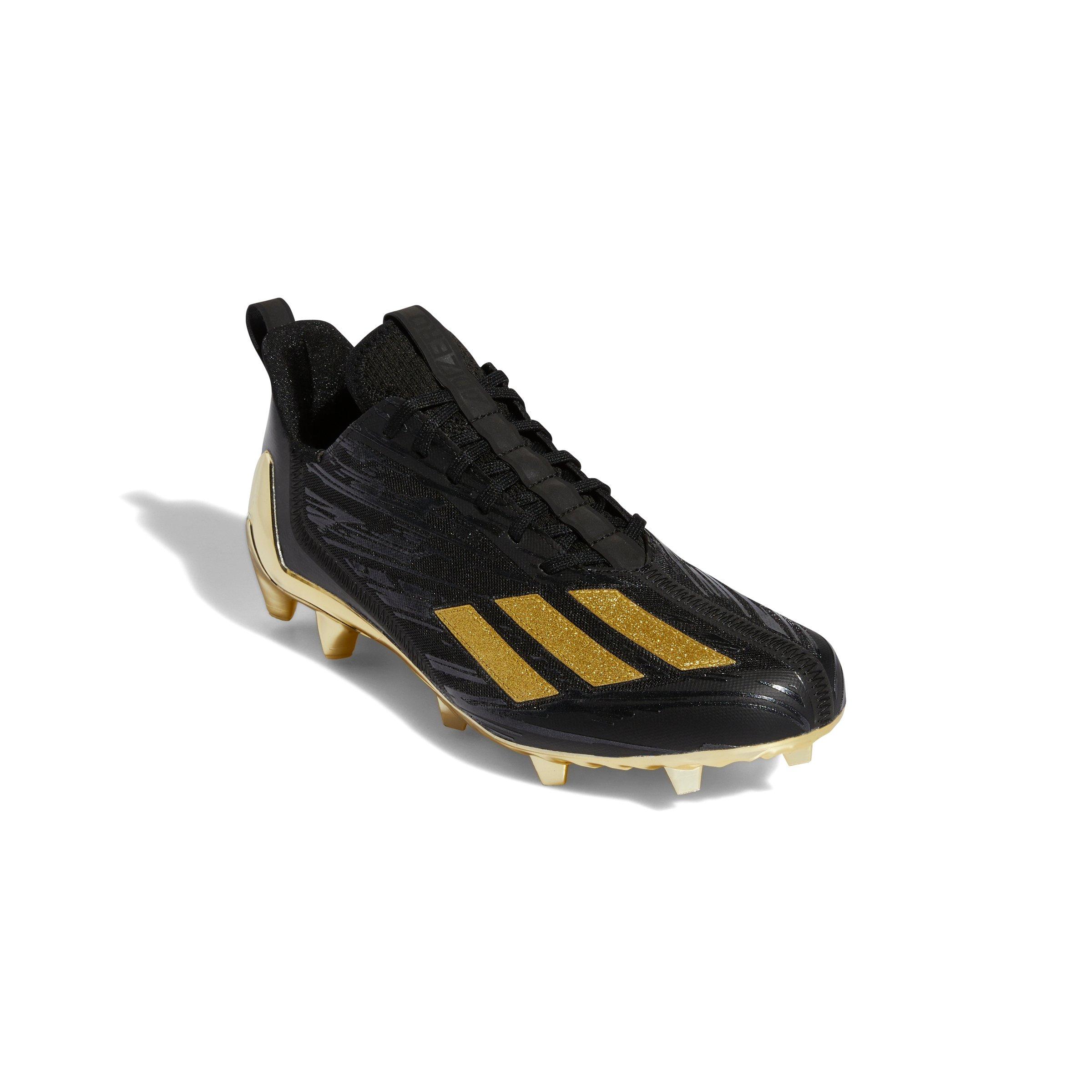 adidas Adizero Core Black Metallic Gold Men s Football Cleat