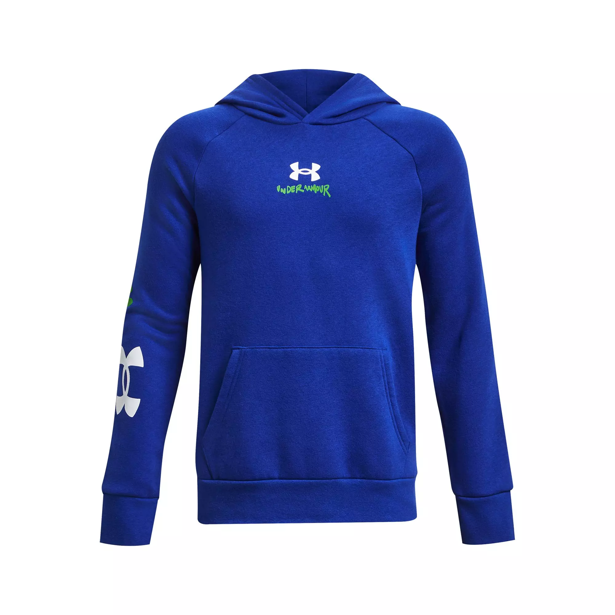 Under Armour Big Boys' Rival Fleece Graphic Hoodie - Blue - BLUE