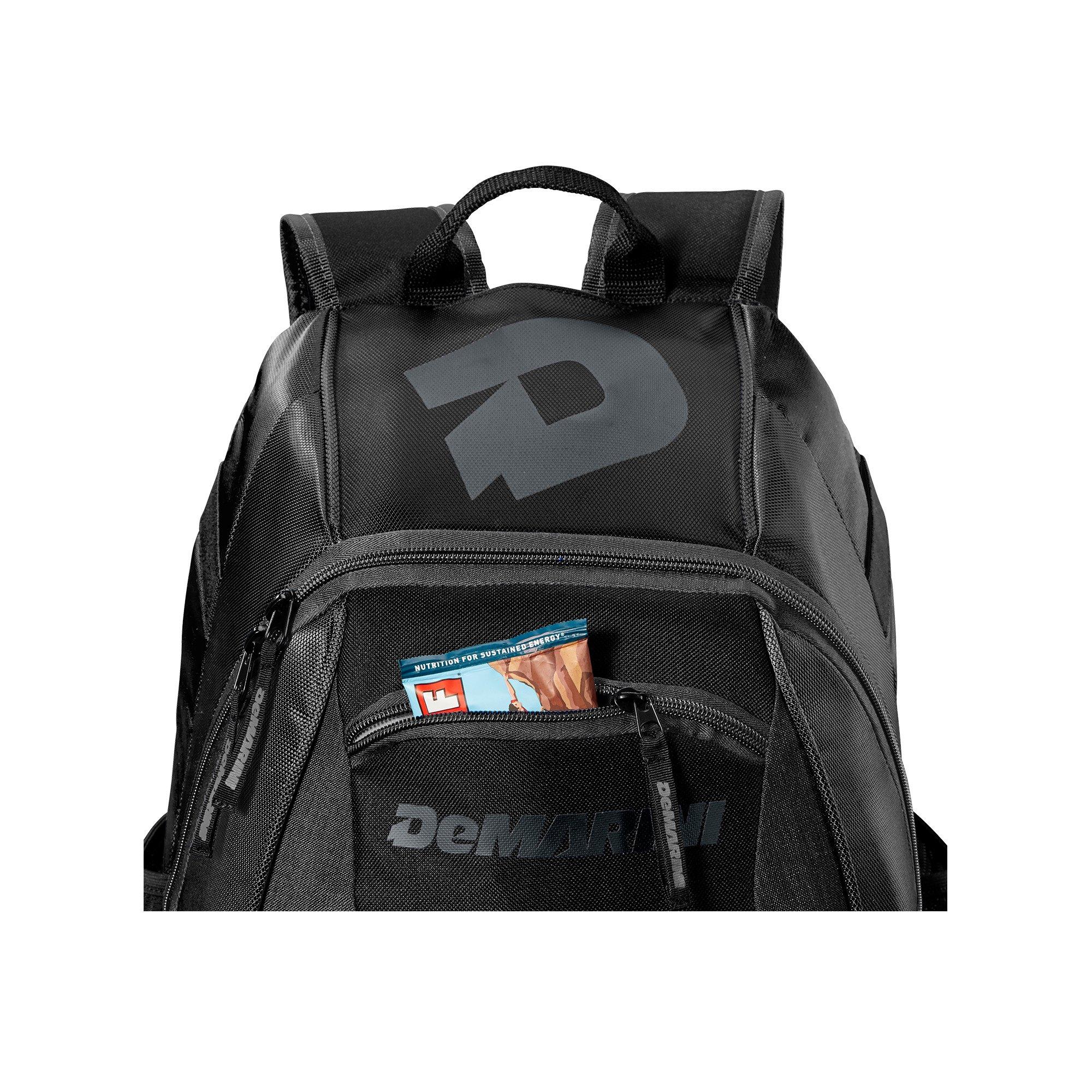 DeMarini VooDoo Junior Baseball Backpack - Black/Grey