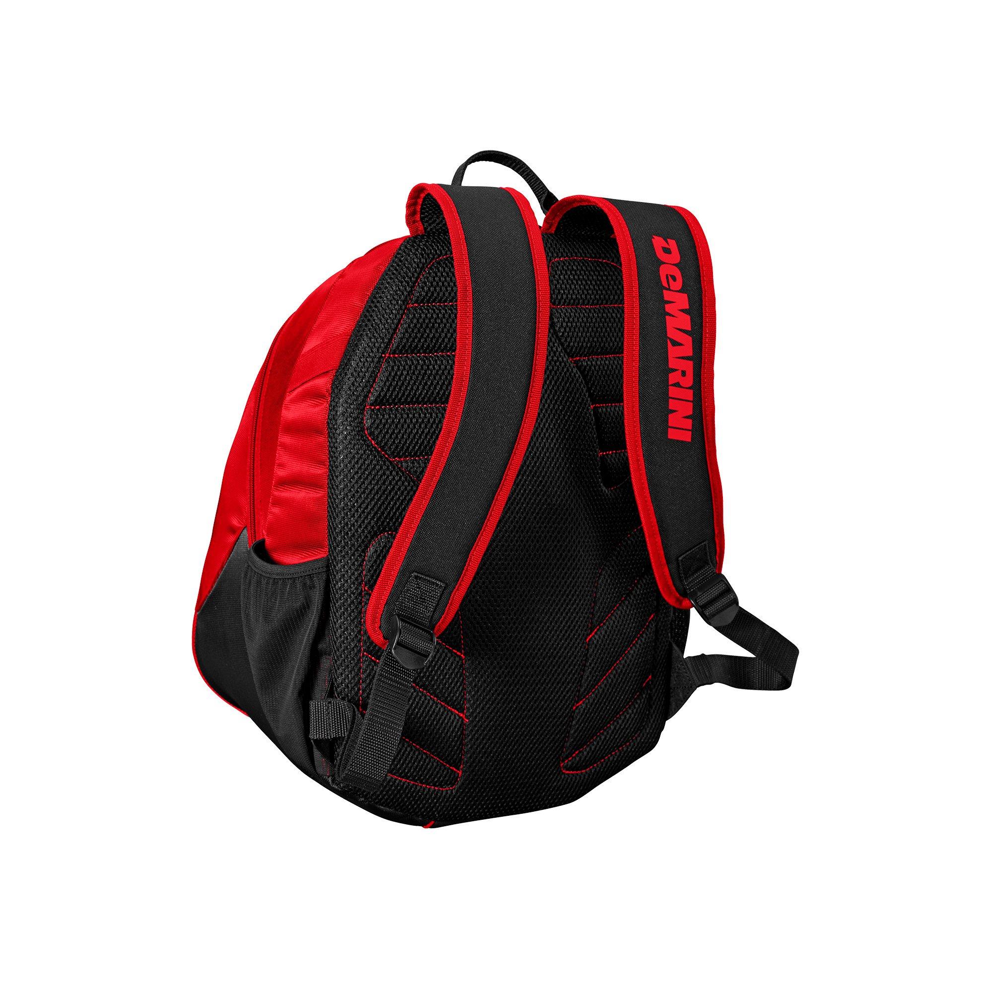 DeMarini VooDoo Junior Baseball Backpack - Red/Black - RED/BLACK Thumbnail View 3
