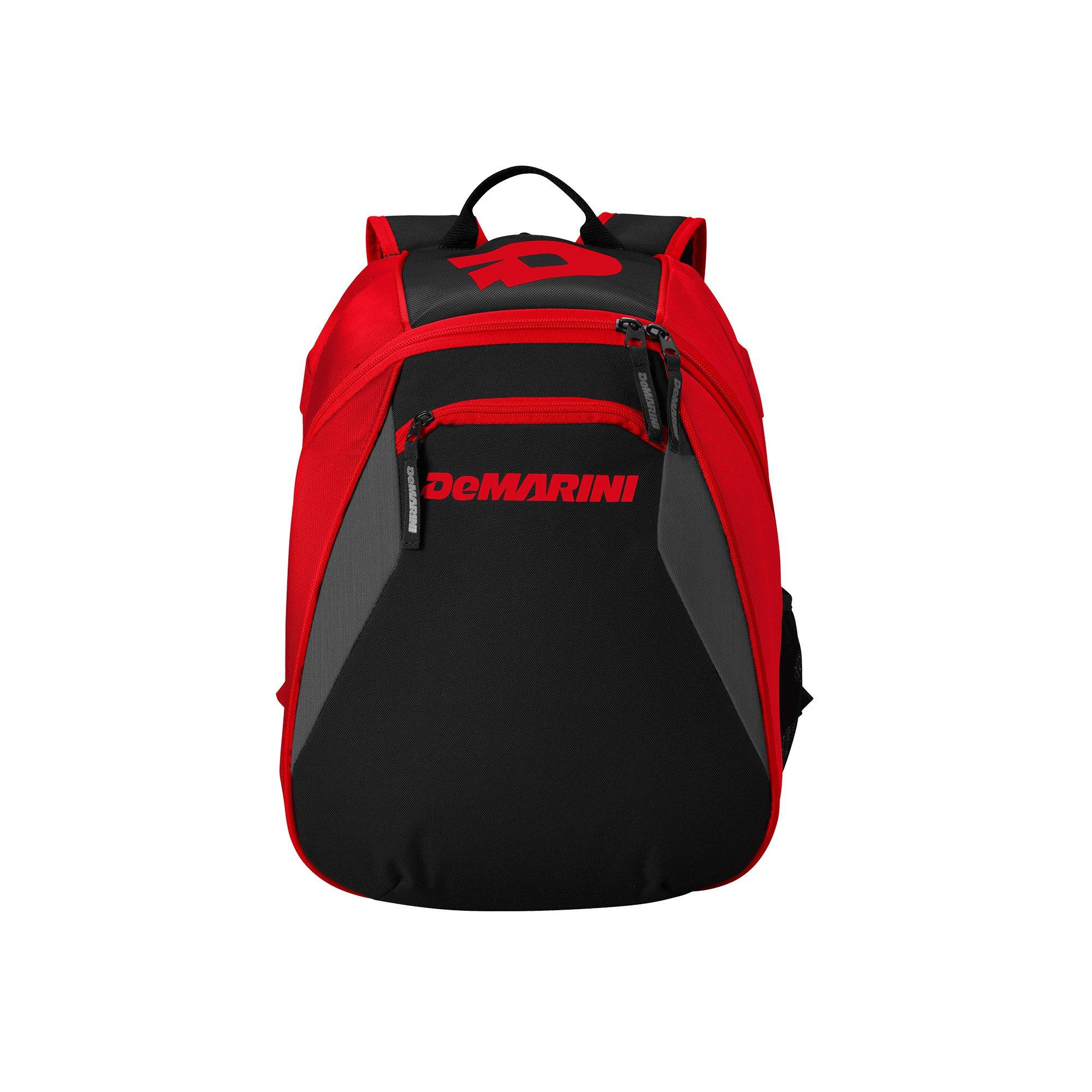 DeMarini VooDoo Junior Baseball Backpack - Red/Black - RED/BLACK Thumbnail View 4