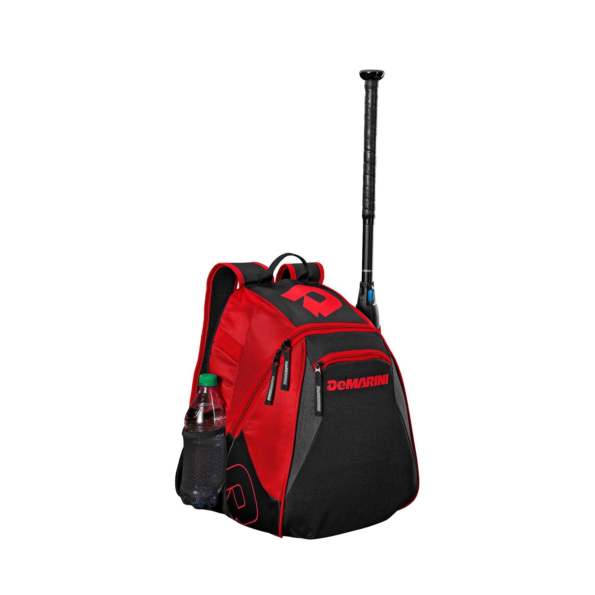 DeMarini VooDoo Junior Baseball Backpack - Red/Black - RED/BLACK Thumbnail View 5