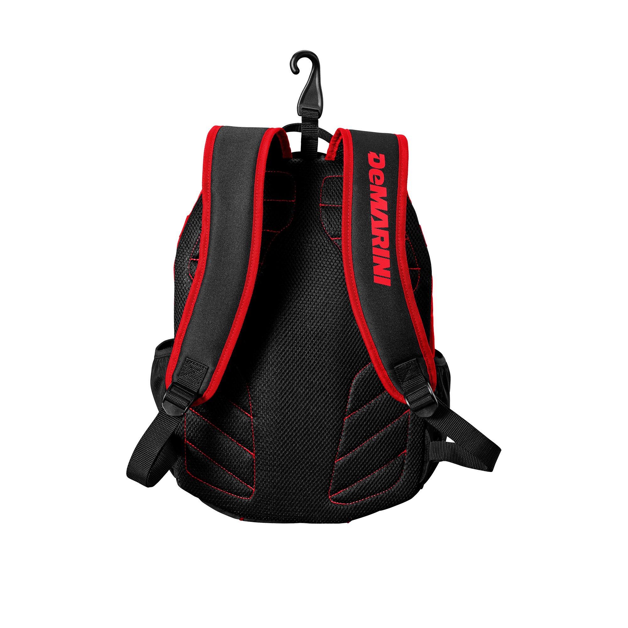 DeMarini VooDoo Junior Baseball Backpack - Red/Black - RED/BLACK Thumbnail View 6