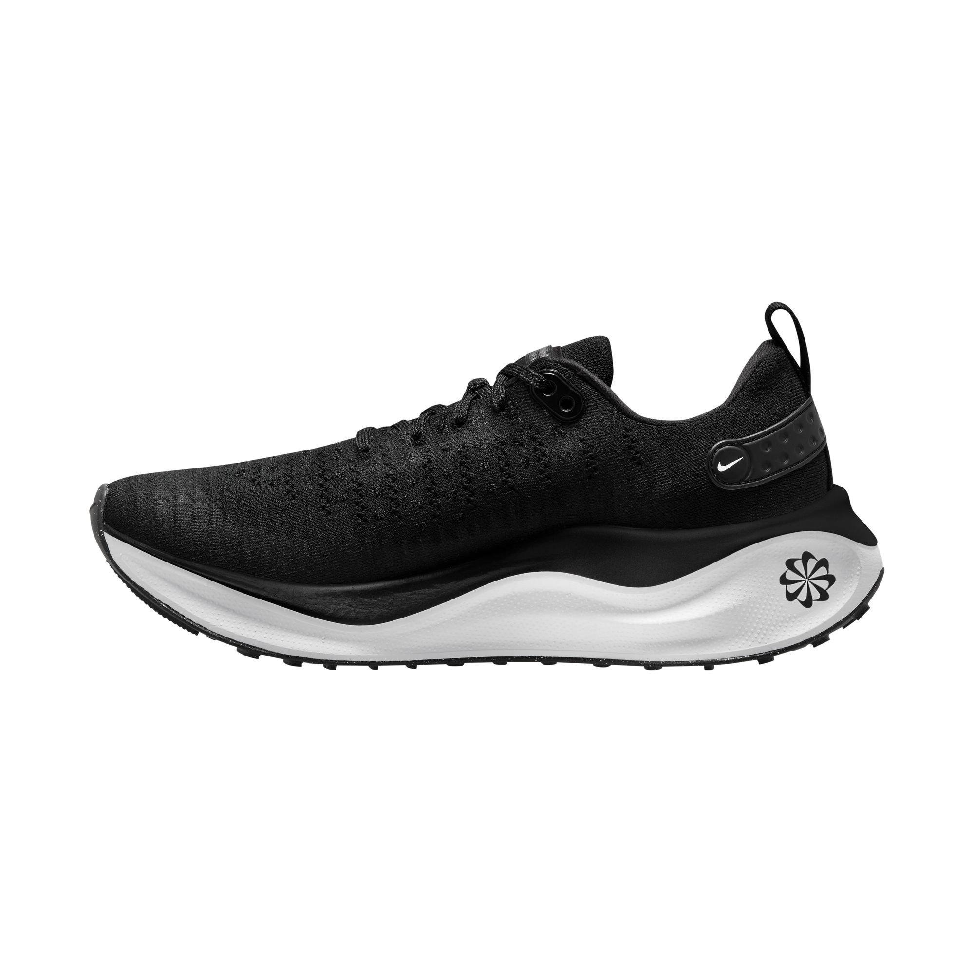 Nike React Infinity 4 FlyKnit "Black/Grey" Women's Running Shoe - BLACK/WHITE/DARK GREY Thumbnail View 7