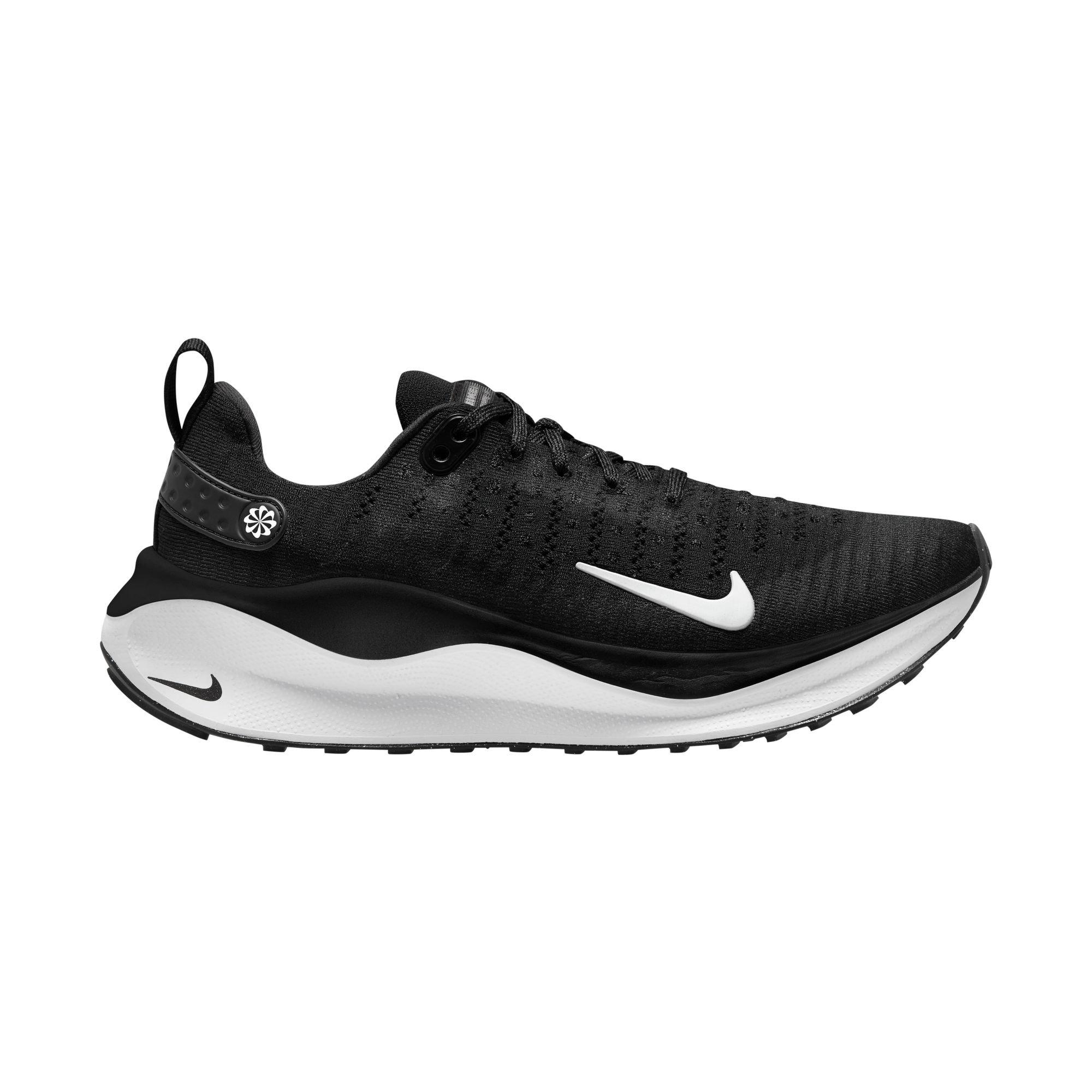 Nike React Infinity 4 FlyKnit "Black/Grey" Women's Running Shoe - BLACK/WHITE/DARK GREY Thumbnail View 1