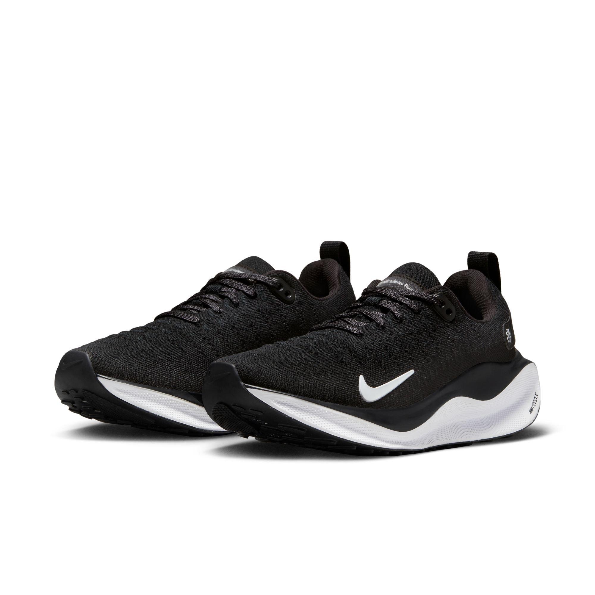 Nike React Infinity 4 FlyKnit "Black/Grey" Women's Running Shoe - BLACK/WHITE/DARK GREY Thumbnail View 3