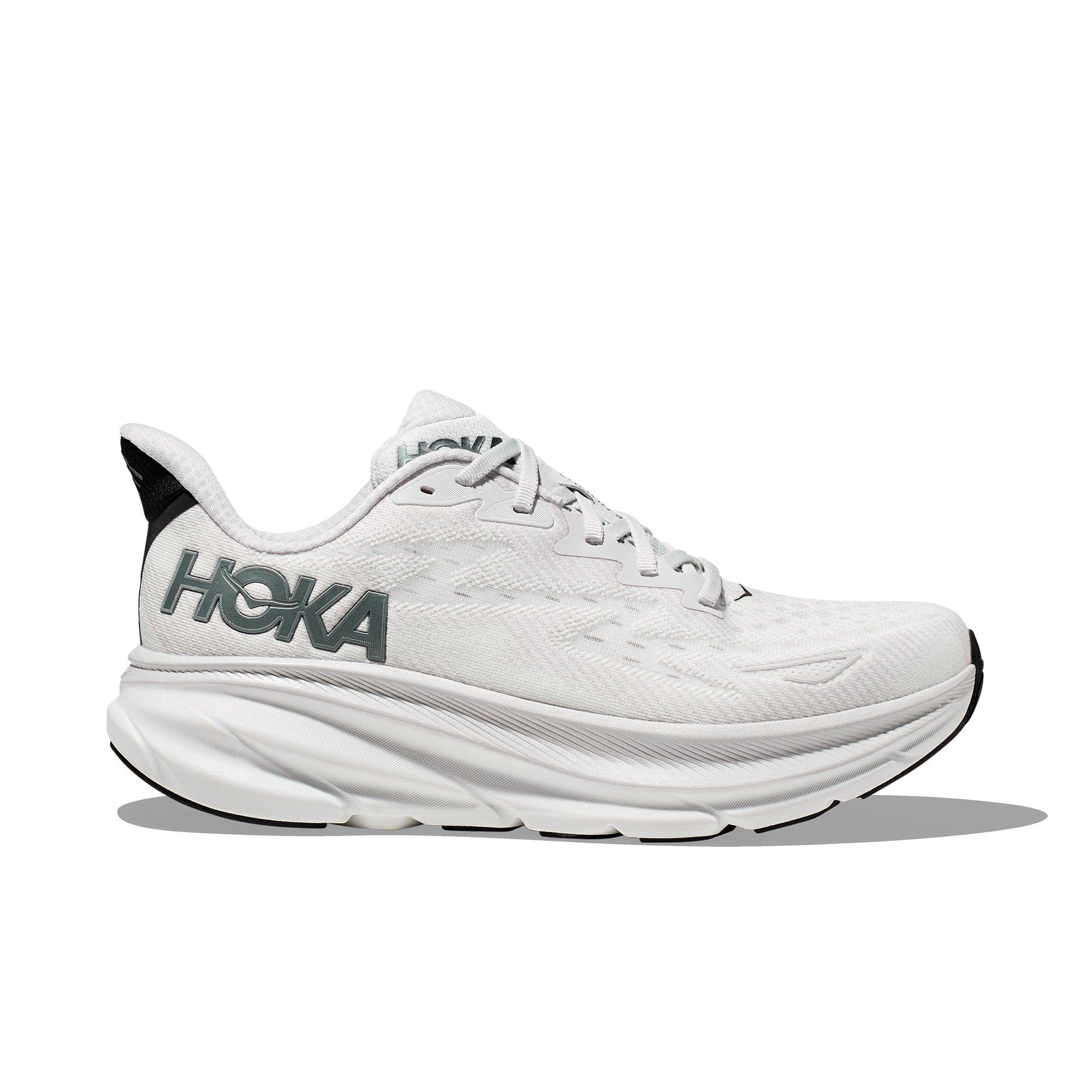 Hoka Clifton 9 Grey/Black Men's Running Shoe - Hibbett