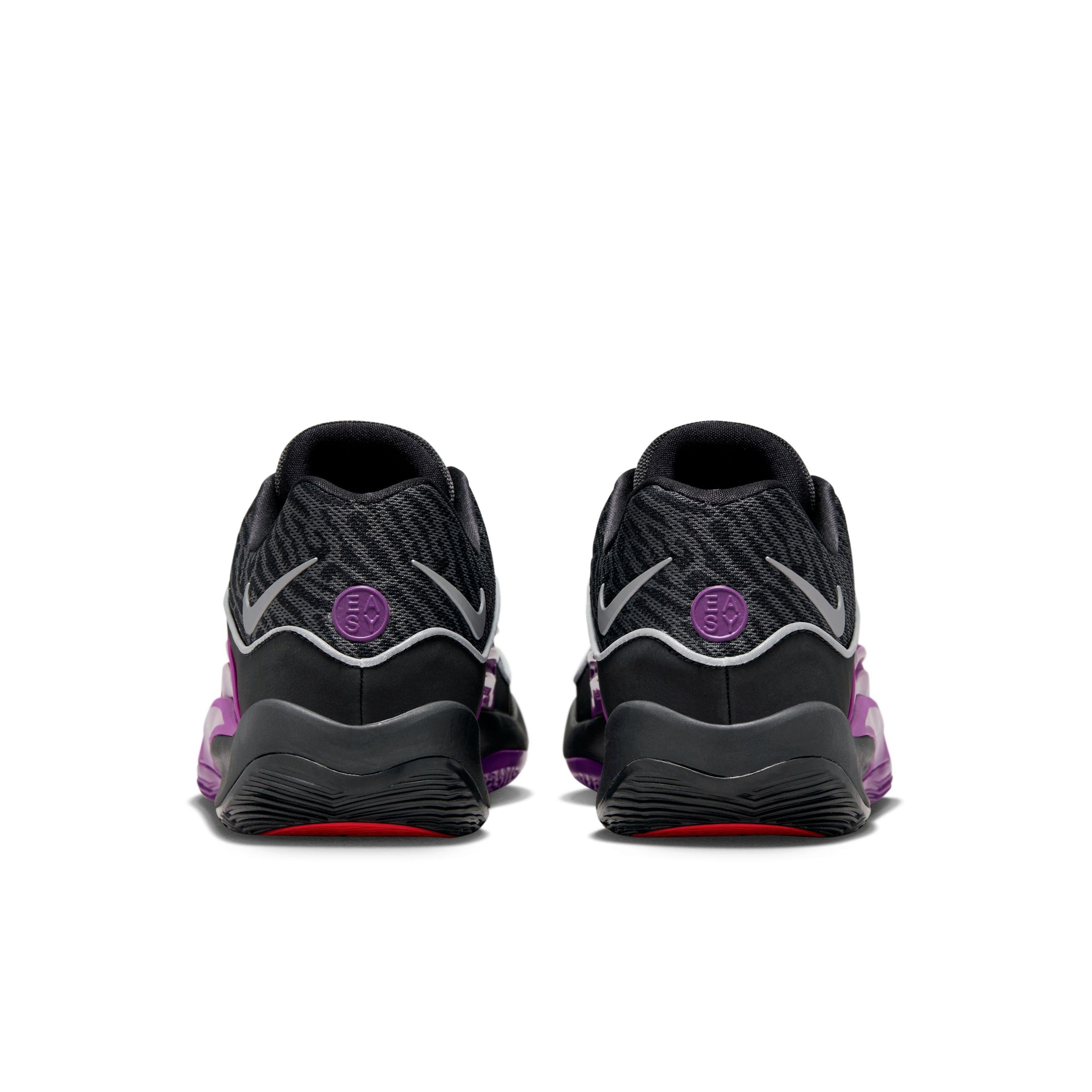 Nike KD16 &ldquo;Pathway Royalties&rdquo; Men's Basketball Shoe -  BLACK/METALLIC SILVER/VIVID PURPLE Thumbnail View 12