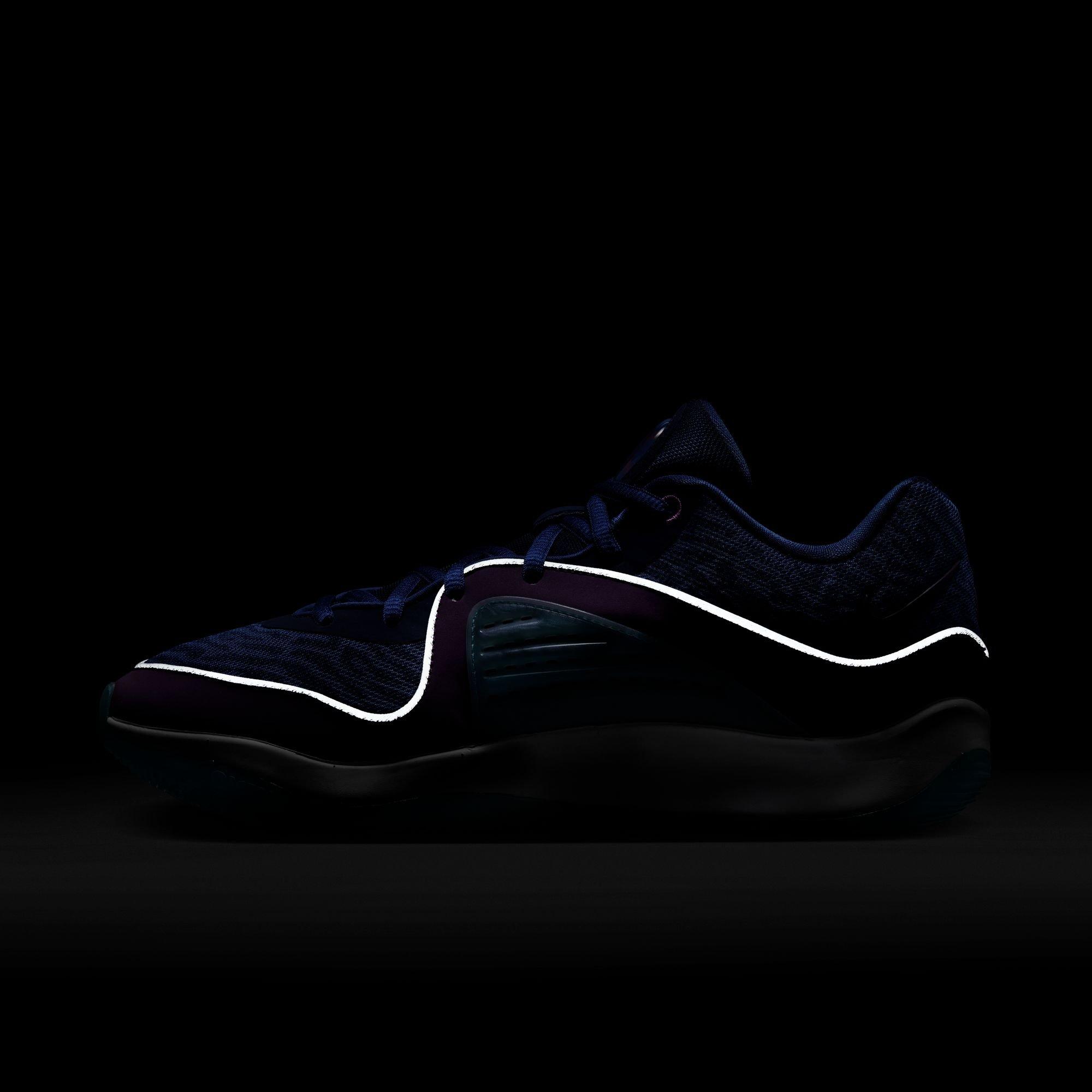 Nike KD16 &ldquo;Pathway Royalties&rdquo; Men's Basketball Shoe -  BLACK/METALLIC SILVER/VIVID PURPLE Thumbnail View 9