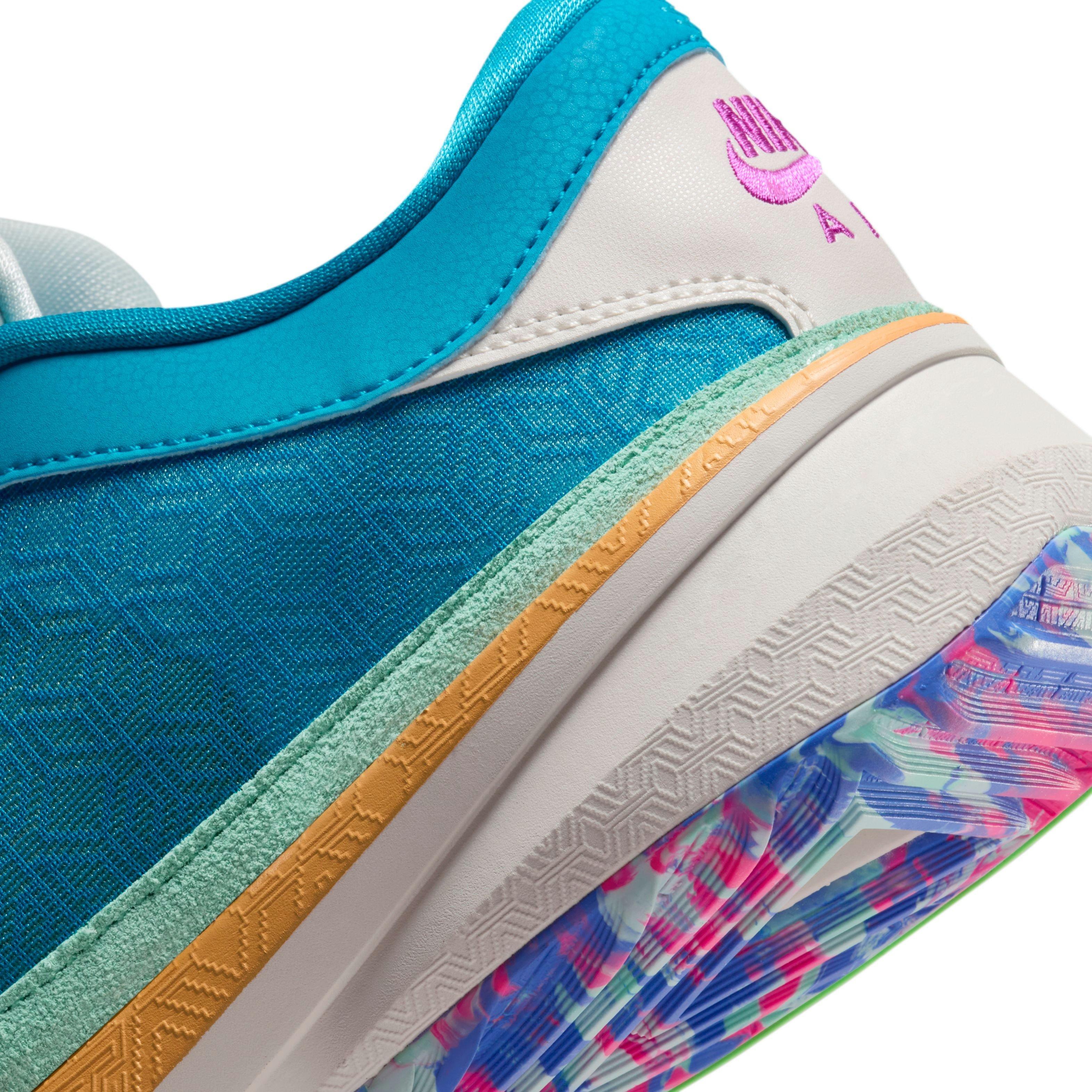 Nike Zoom Freak 5 "Greece x Nigeria" Men's Basketball Shoe - BLUE LIGHTNING/EMERALD RISE/PHANTOM Thumbnail View 5