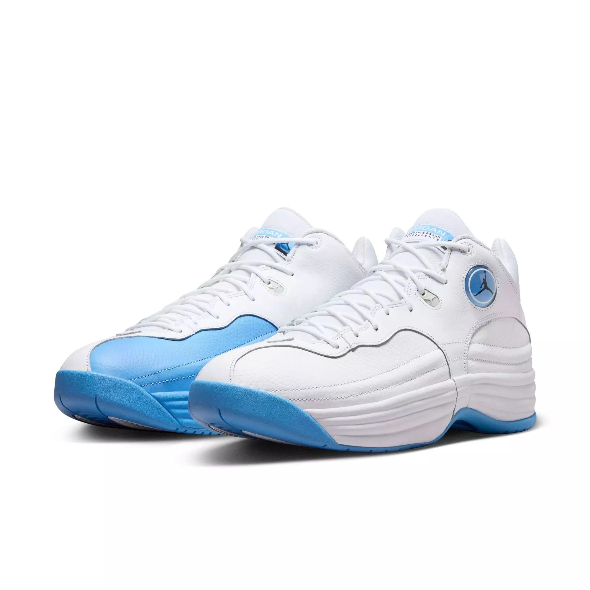 Jordan Jumpman Team I "White/University Blue/Black/Light Silver" Men's Shoe - WHITE/BLUE