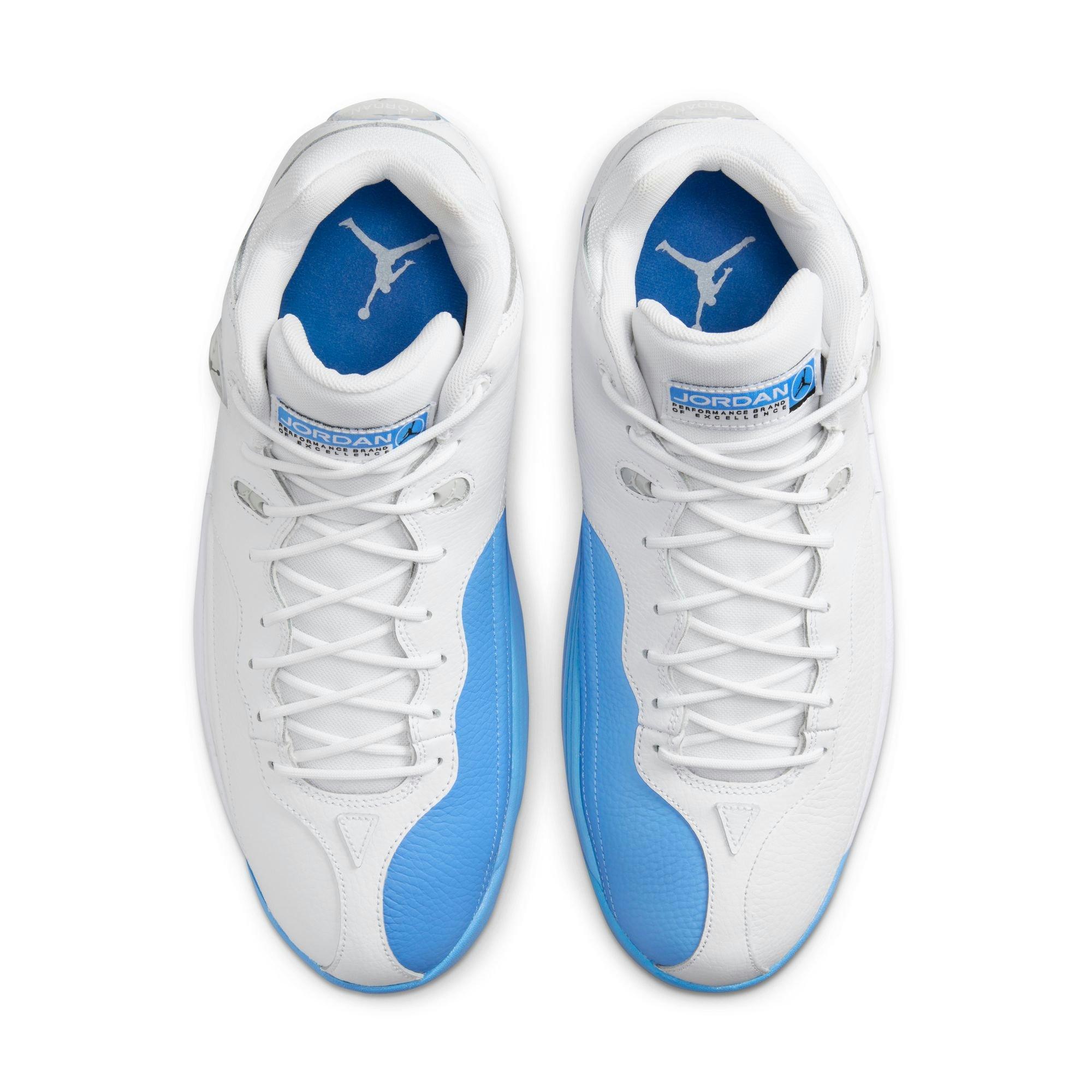 Jordan Jumpman Team I "White/University Blue/Black/Light Silver" Men's Shoe - WHITE/BLUE Thumbnail View 7