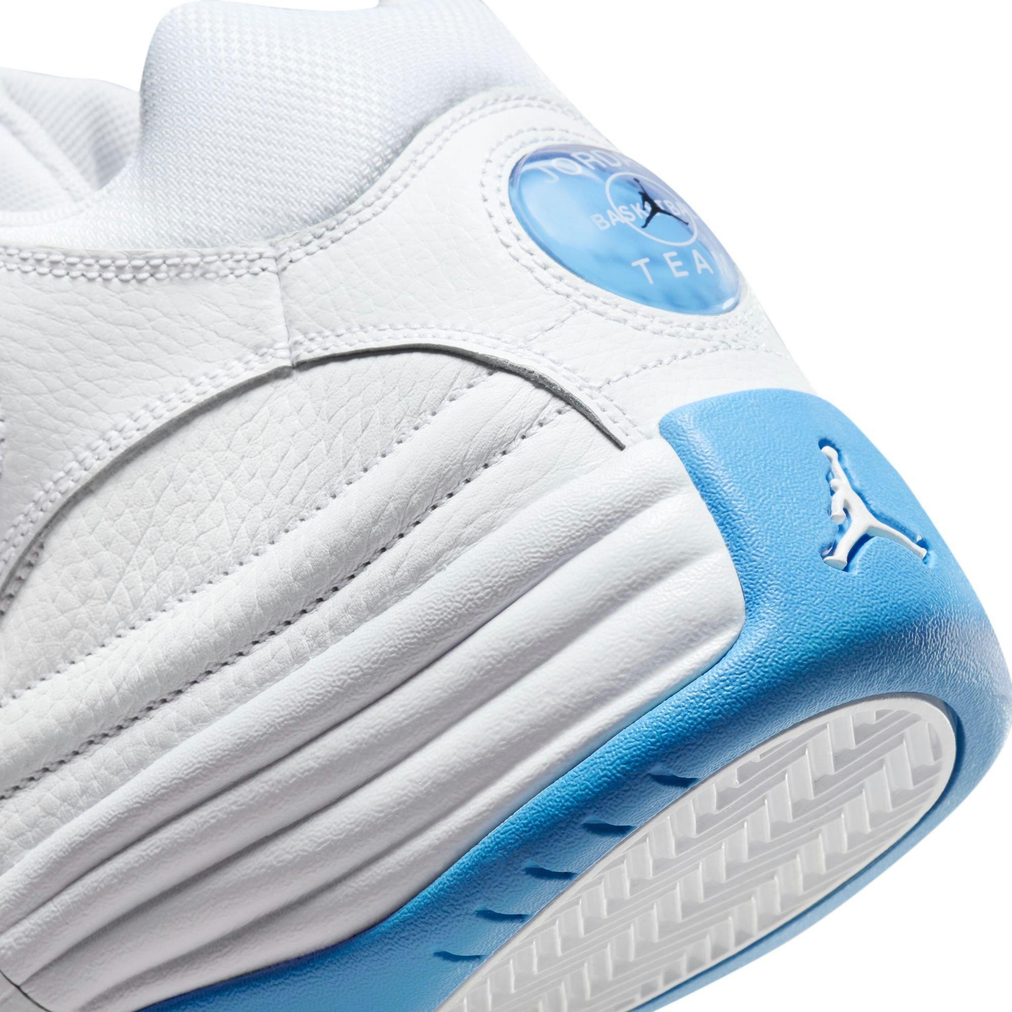Jordan Jumpman Team I "White/University Blue/Black/Light Silver" Men's Shoe - WHITE/BLUE Thumbnail View 10