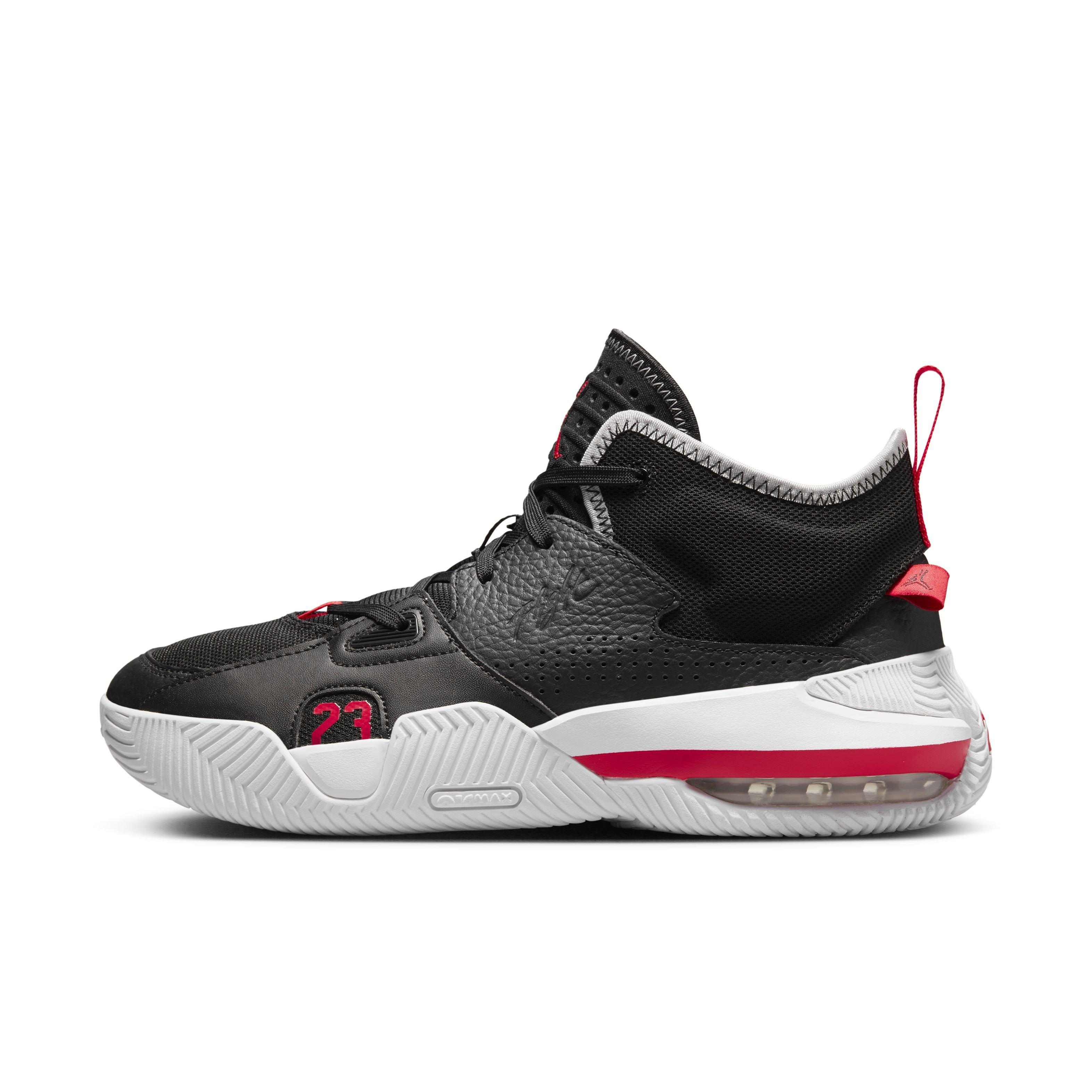 Jordan Stay Loyal 2 "Black/University Red/White" Men's Basketball Shoe - BLACK/WHITE/RED Thumbnail View 2