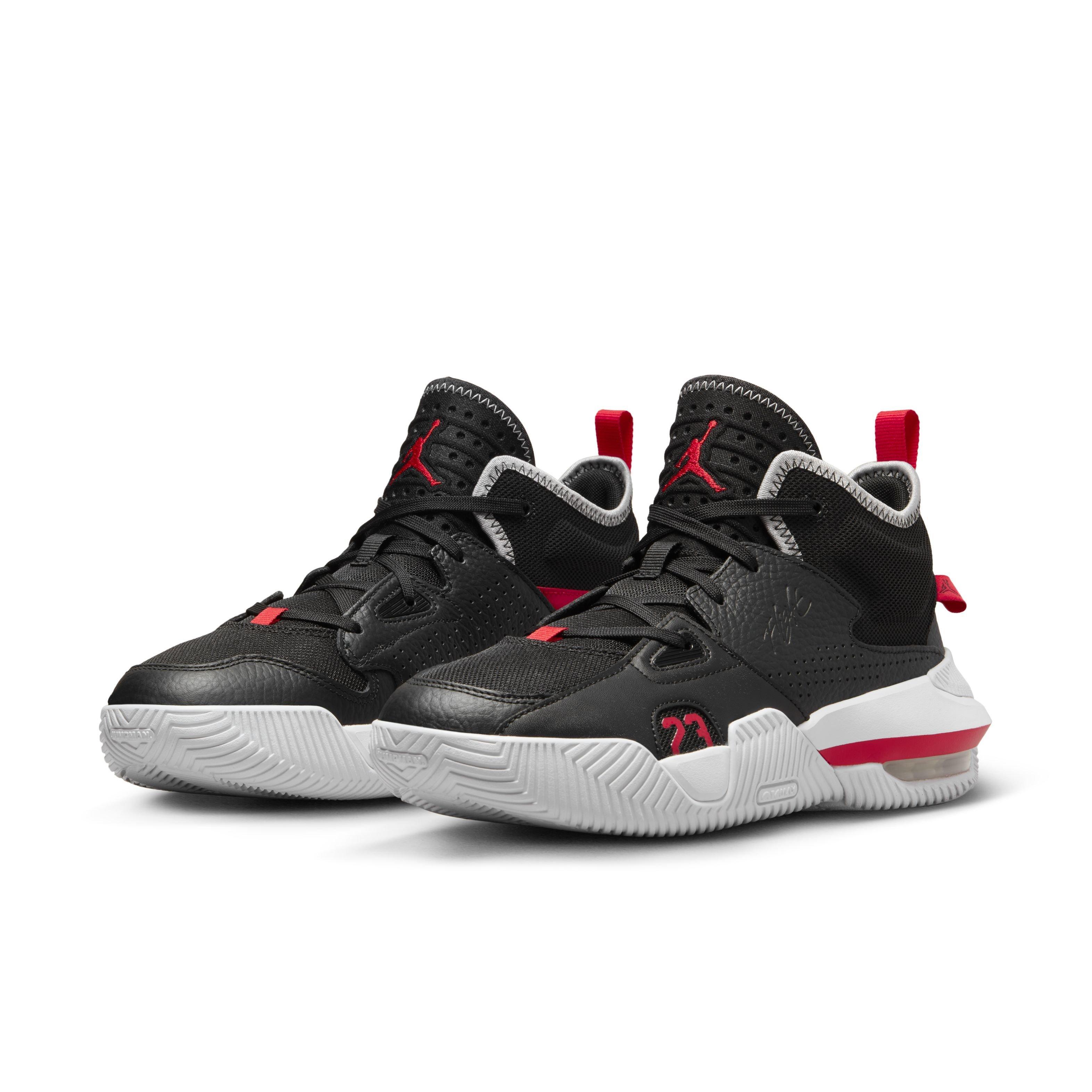 Jordan Stay Loyal 2 "Black/University Red/White" Men's Basketball Shoe - BLACK/WHITE/RED Thumbnail View 3