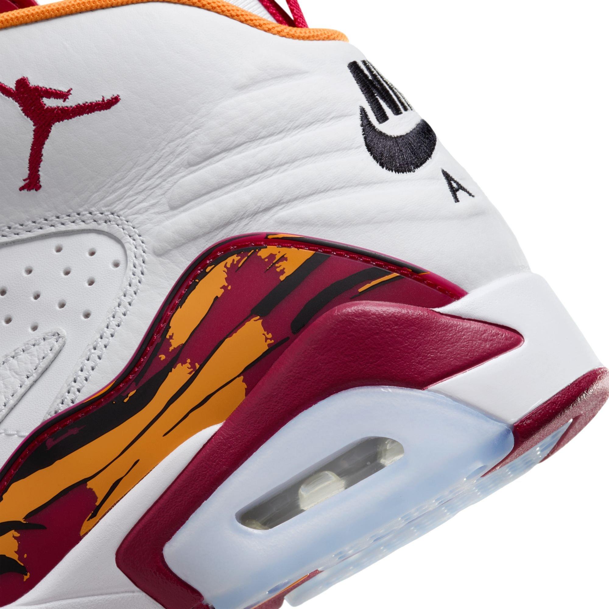 Jordan Jumpman MVP "White/Cardinal Red/Vivid Orange/Black" Men's Shoe - WHITE/RED Thumbnail View 11