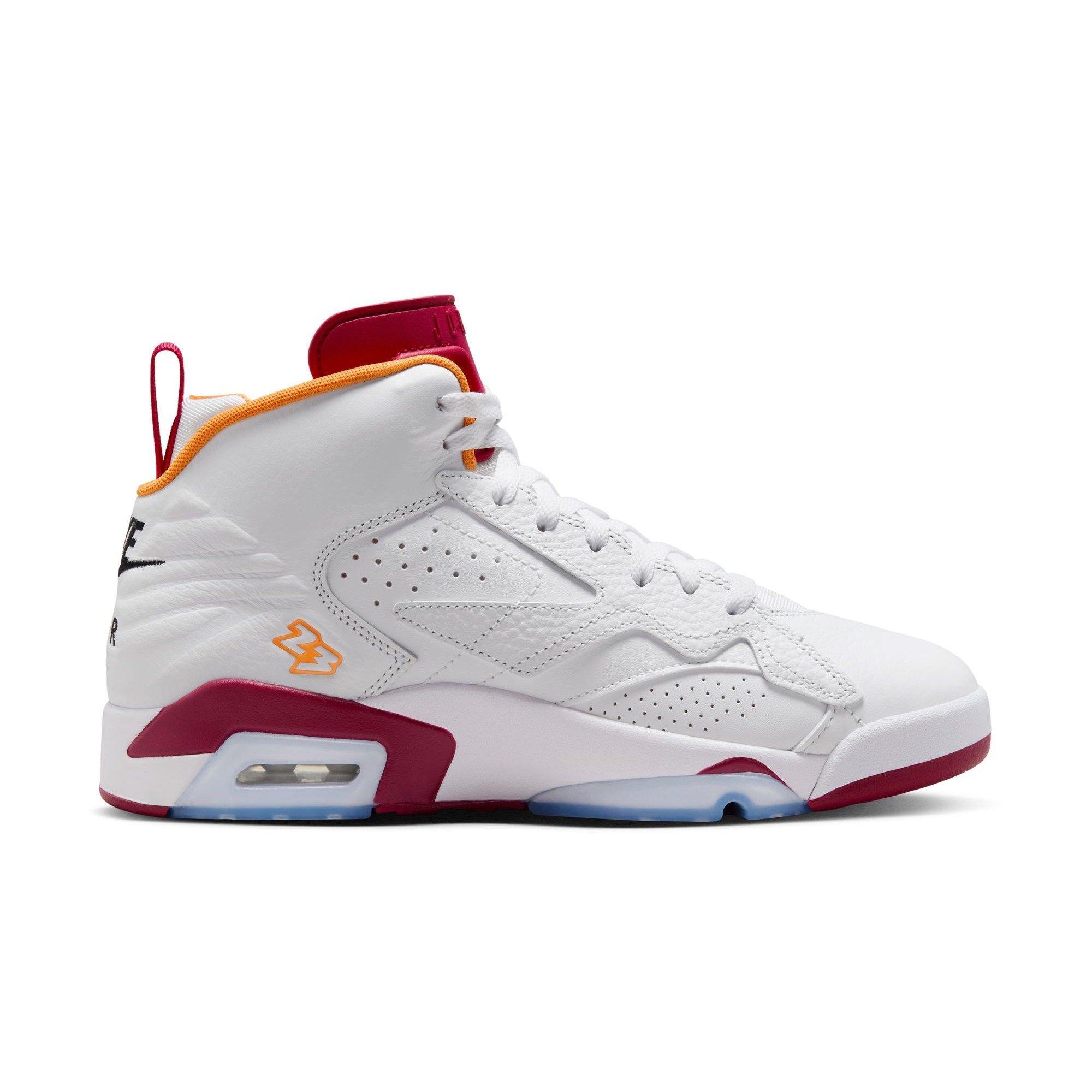 Jordan Jumpman MVP "White/Cardinal Red/Vivid Orange/Black" Men's Shoe - WHITE/RED Thumbnail View 2