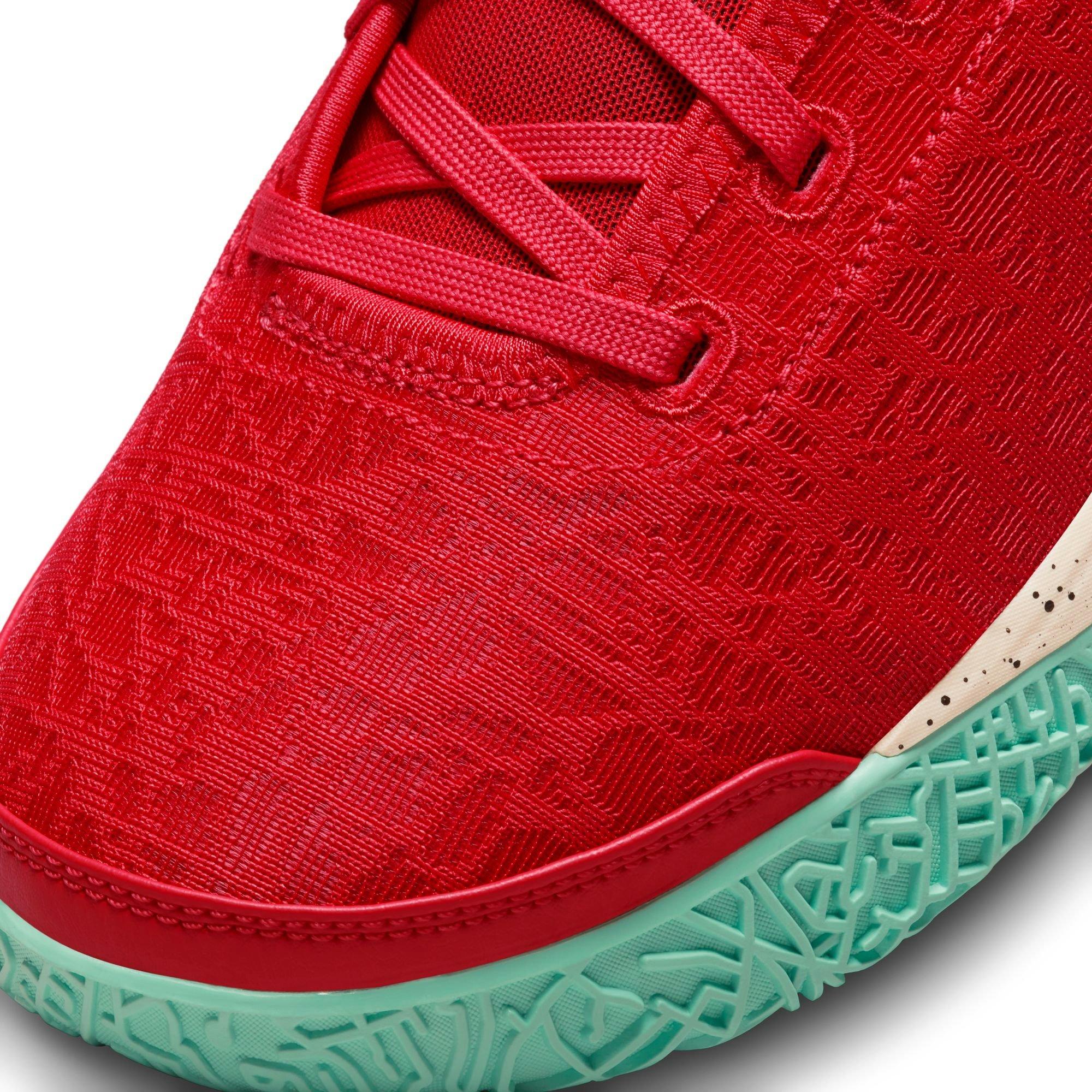 Nike LeBron NXXT Gen "Track Red/Black/Teal Nebula" Men's Basketball Shoe - TRACK RED/BLACK/TEAL NEBULA Thumbnail View 4