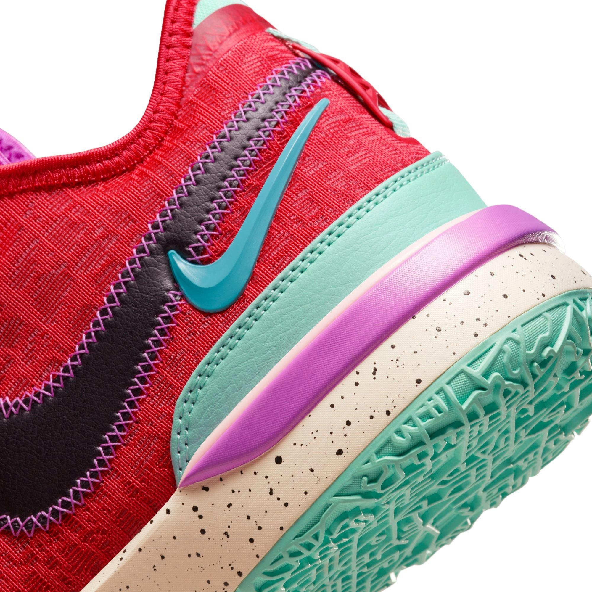 Nike LeBron NXXT Gen "Track Red/Black/Teal Nebula" Men's Basketball Shoe - TRACK RED/BLACK/TEAL NEBULA Thumbnail View 5