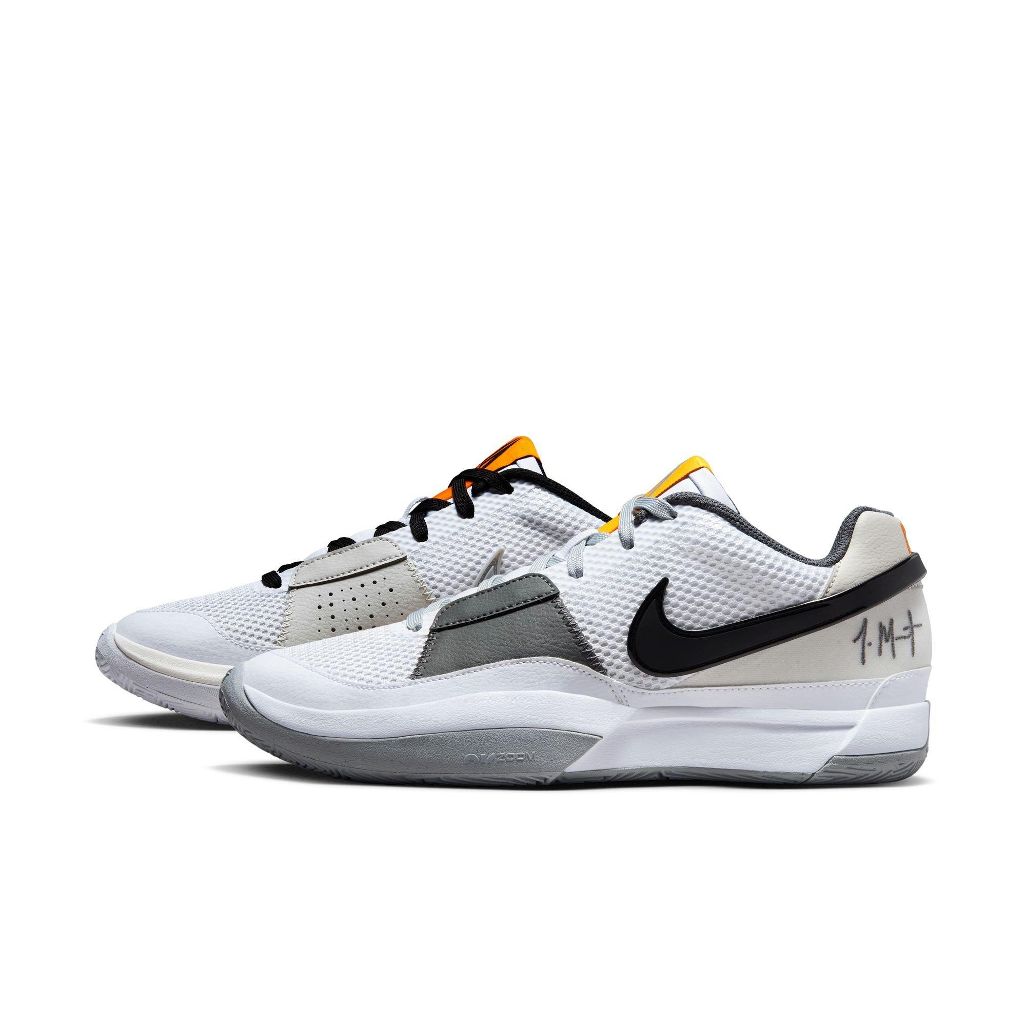 Nike Ja 1 "Light Smoke Grey" Men's Basketball Shoe - WHITE/SMOKE GREY/BLACK Thumbnail View 7