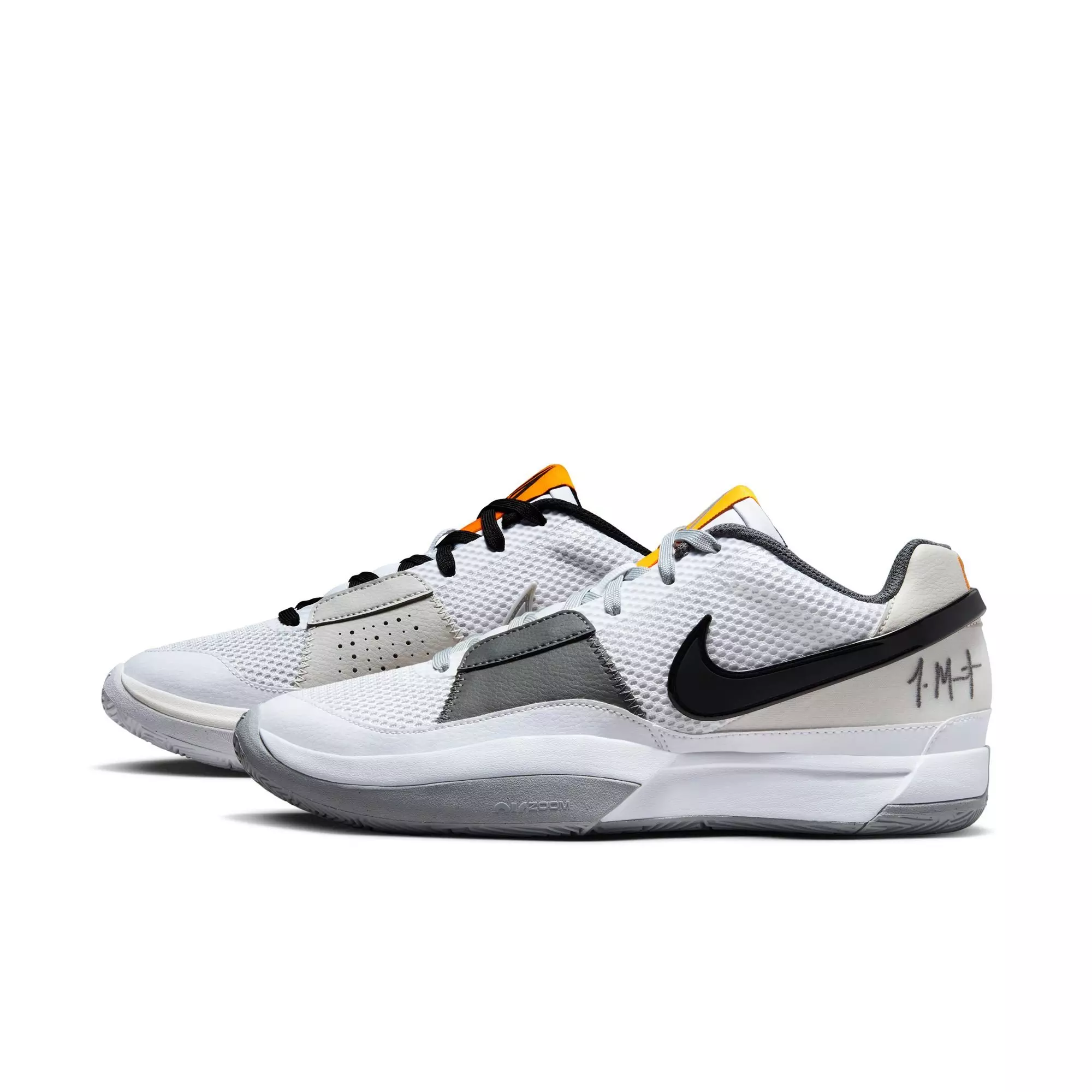 Nike Ja 1 "Light Smoke Grey" Men's Basketball Shoe - WHITE/SMOKE GREY/BLACK