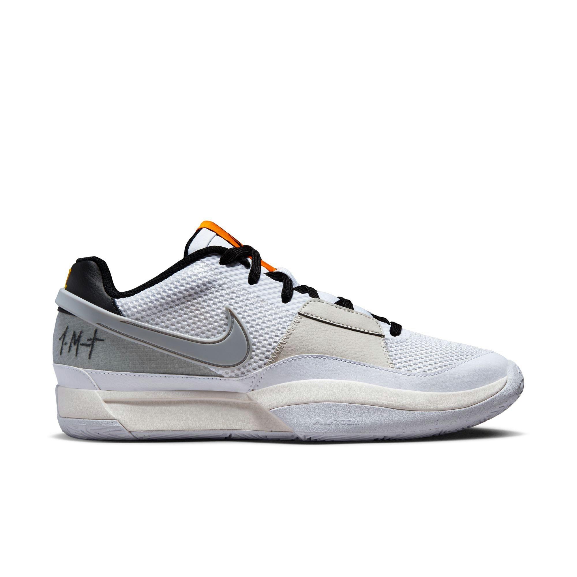 Nike Ja 1 "Light Smoke Grey" Men's Basketball Shoe - WHITE/SMOKE GREY/BLACK Thumbnail View 1